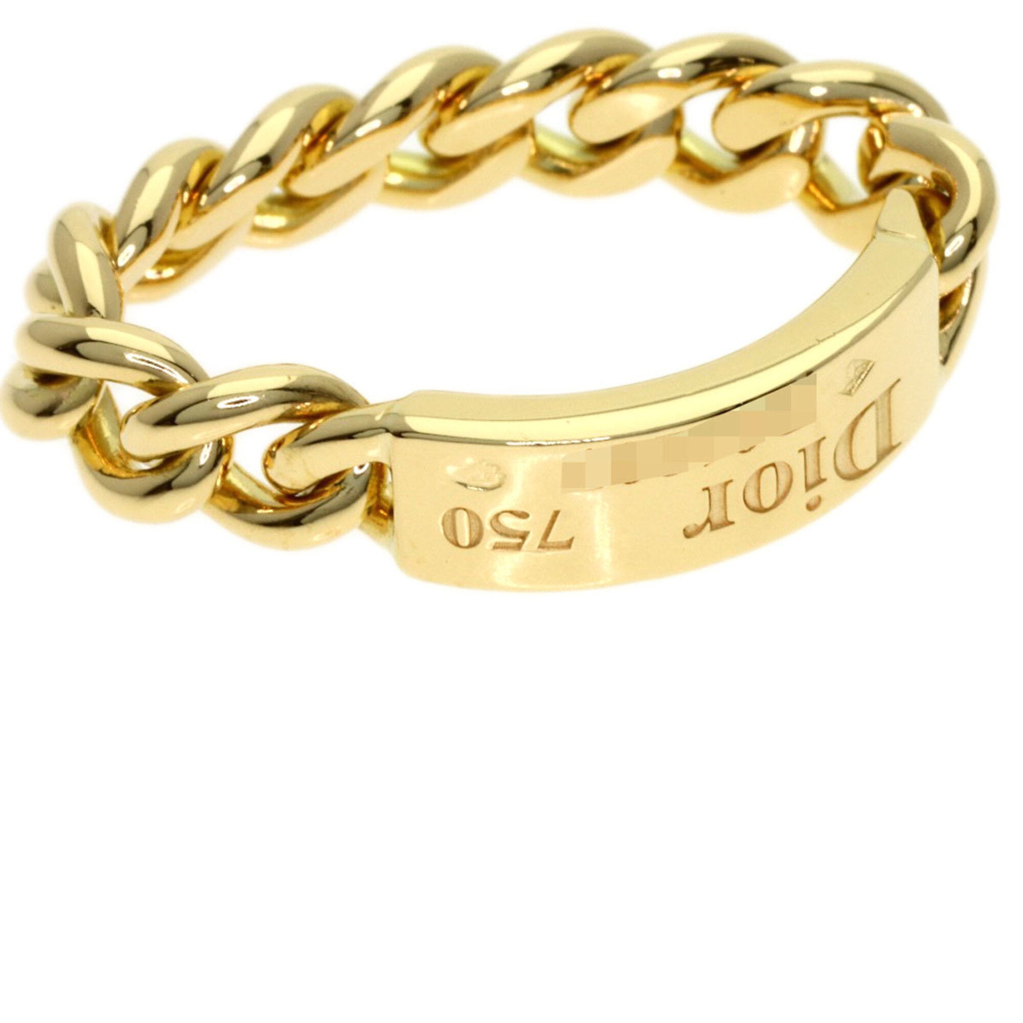 Christian Dior Gold Yellow Gold (18K) Band Ring (Pre-Owned)