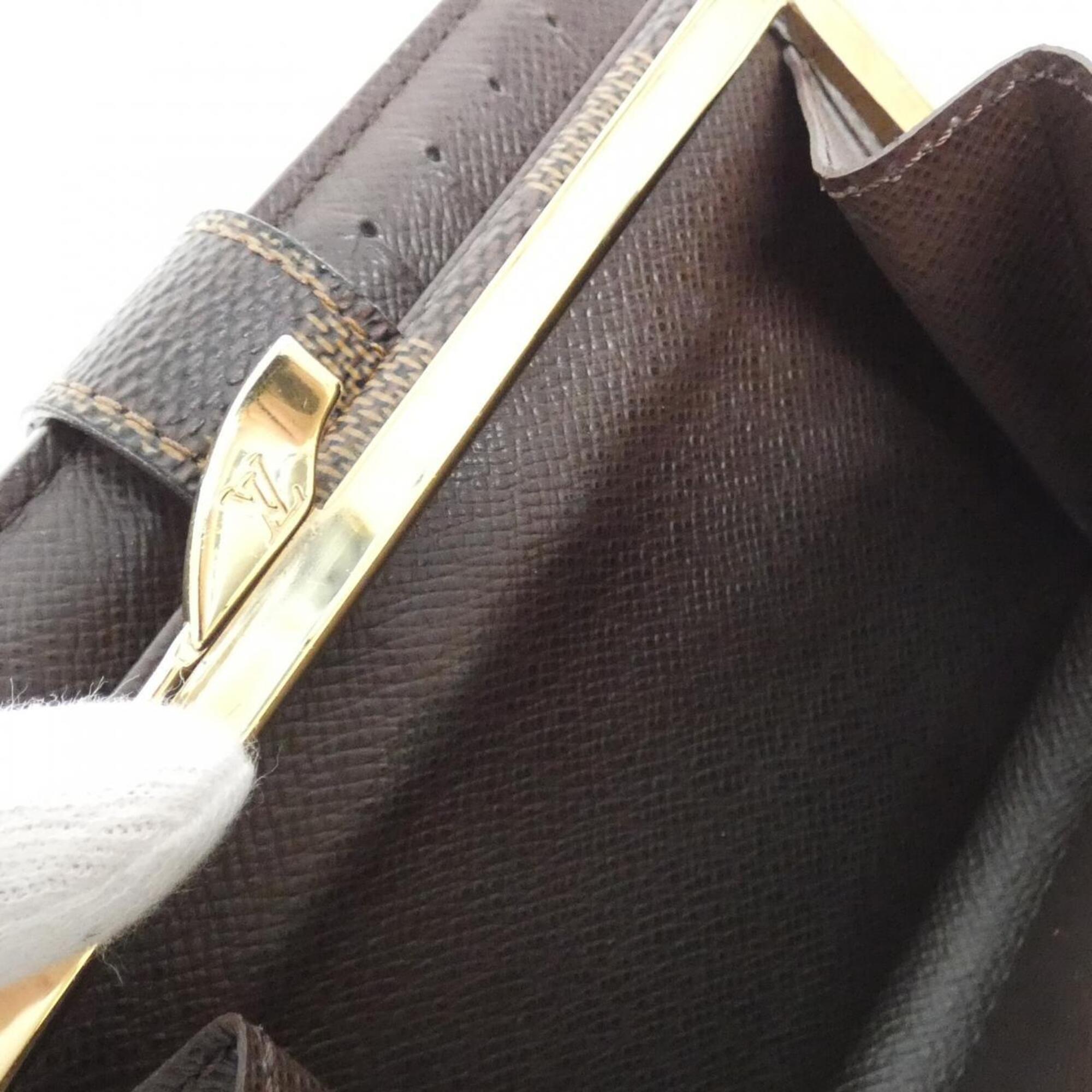 Louis Vuitton Ebene Coated Canvas Wallet (Bi-Fold) (Pre-Owned)