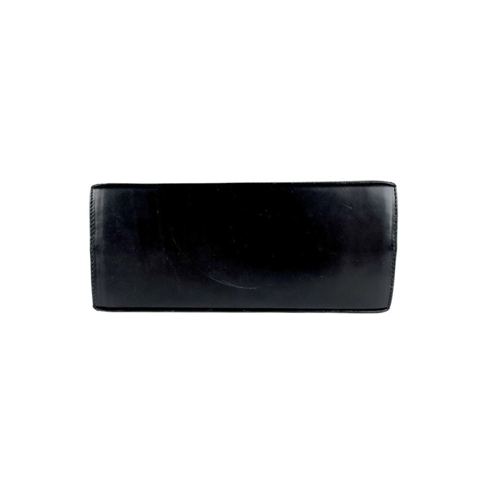 Salvatore Ferragamo Black Leather Handbag Shoulder Bag (Pre-Owned)
