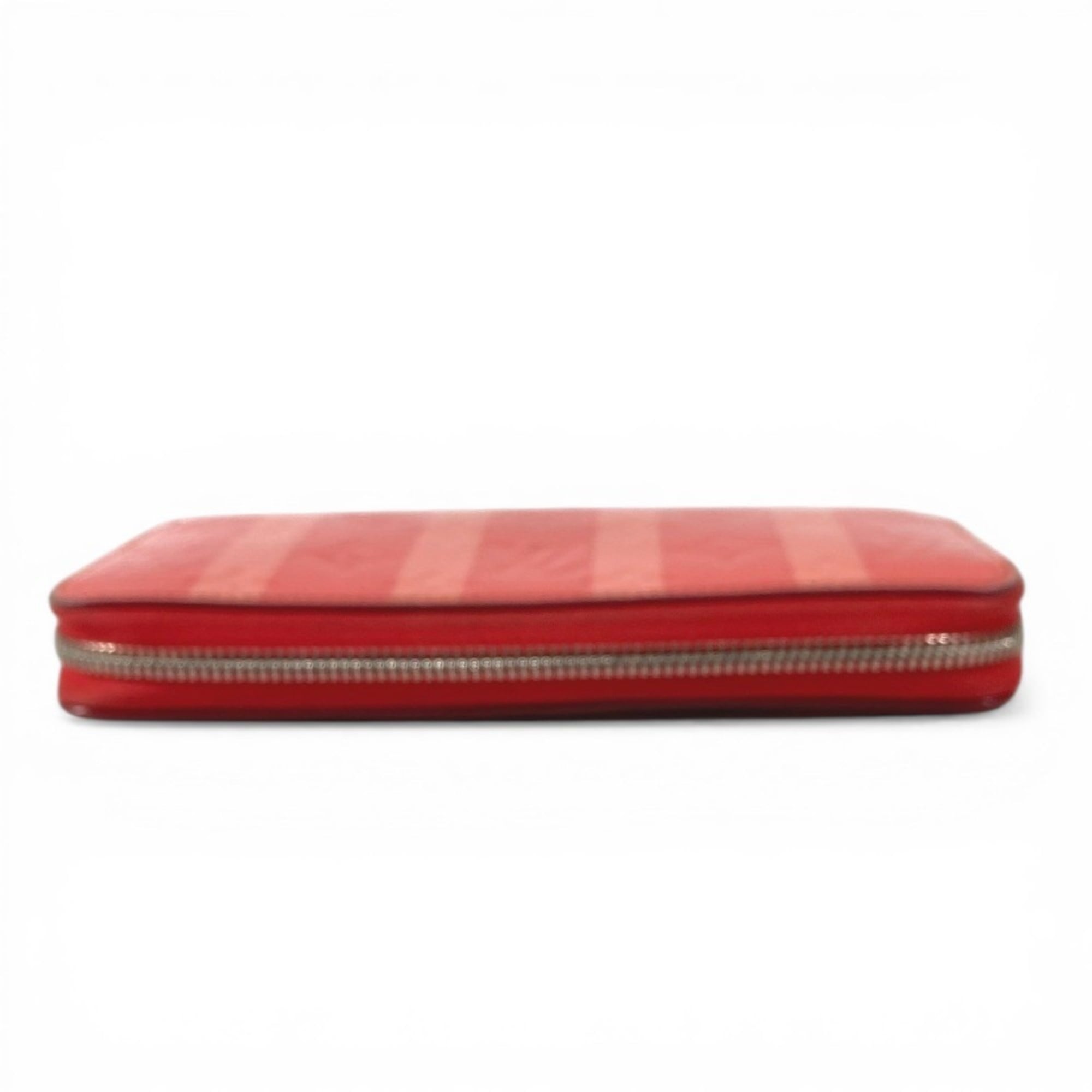 Louis Vuitton Galle Pink Poppy Petal Monogram Vernis Rayures Long Wallet (Bi-Fold) (Pre-Owned)
