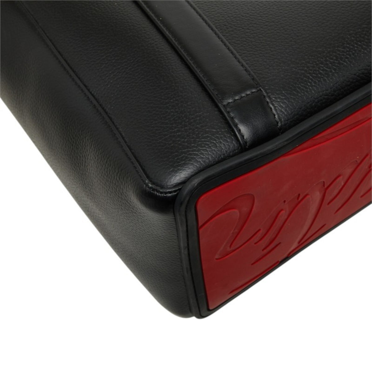 Christian Louboutin Black Leather Tote Bag (Pre-Owned)