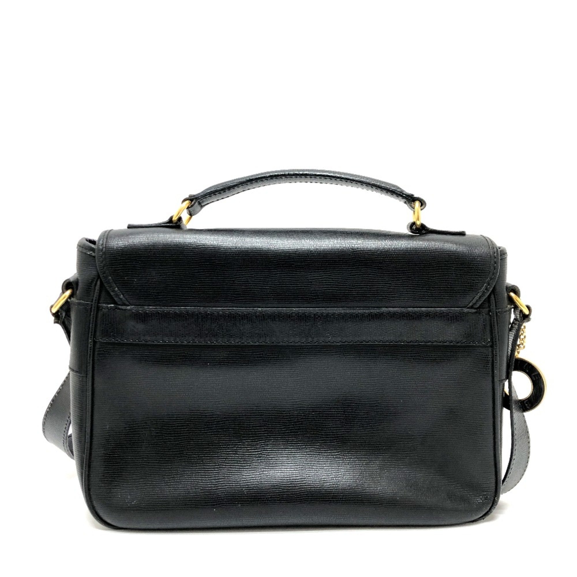 Celine Black Leather Shoulder Bag (Pre-Owned)