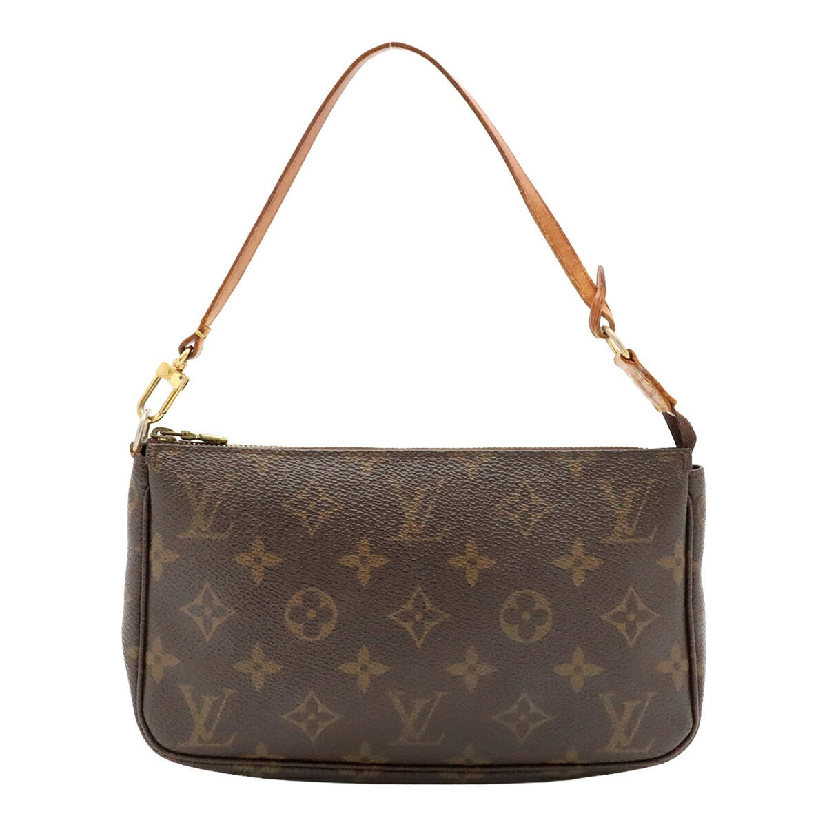 Louis Vuitton Brown Monogram Canvas Pvc Handbag Pochette Pouch (Pre-Owned)