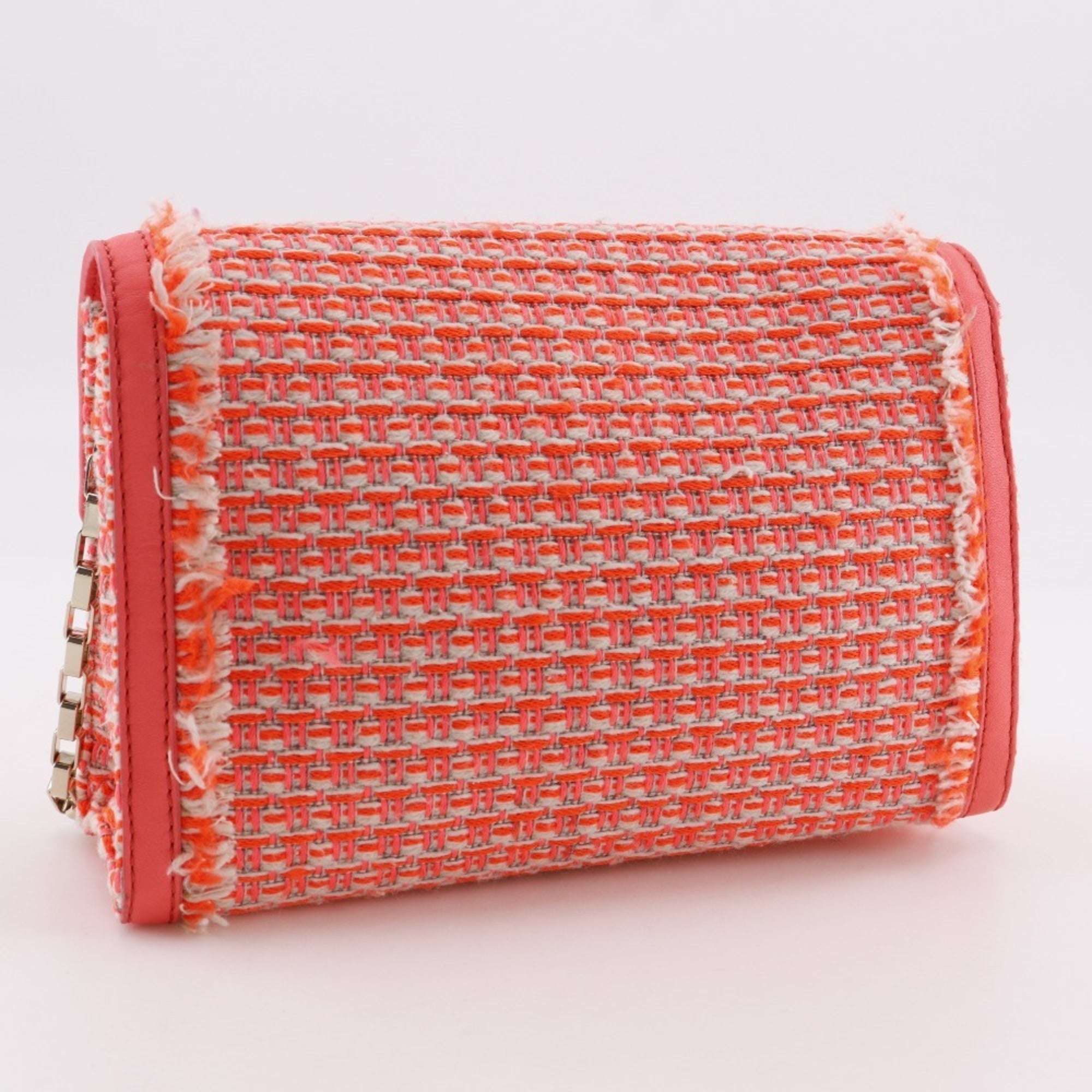 Kate Spade Orange Tweed Shoulder Bag (Pre-Owned)