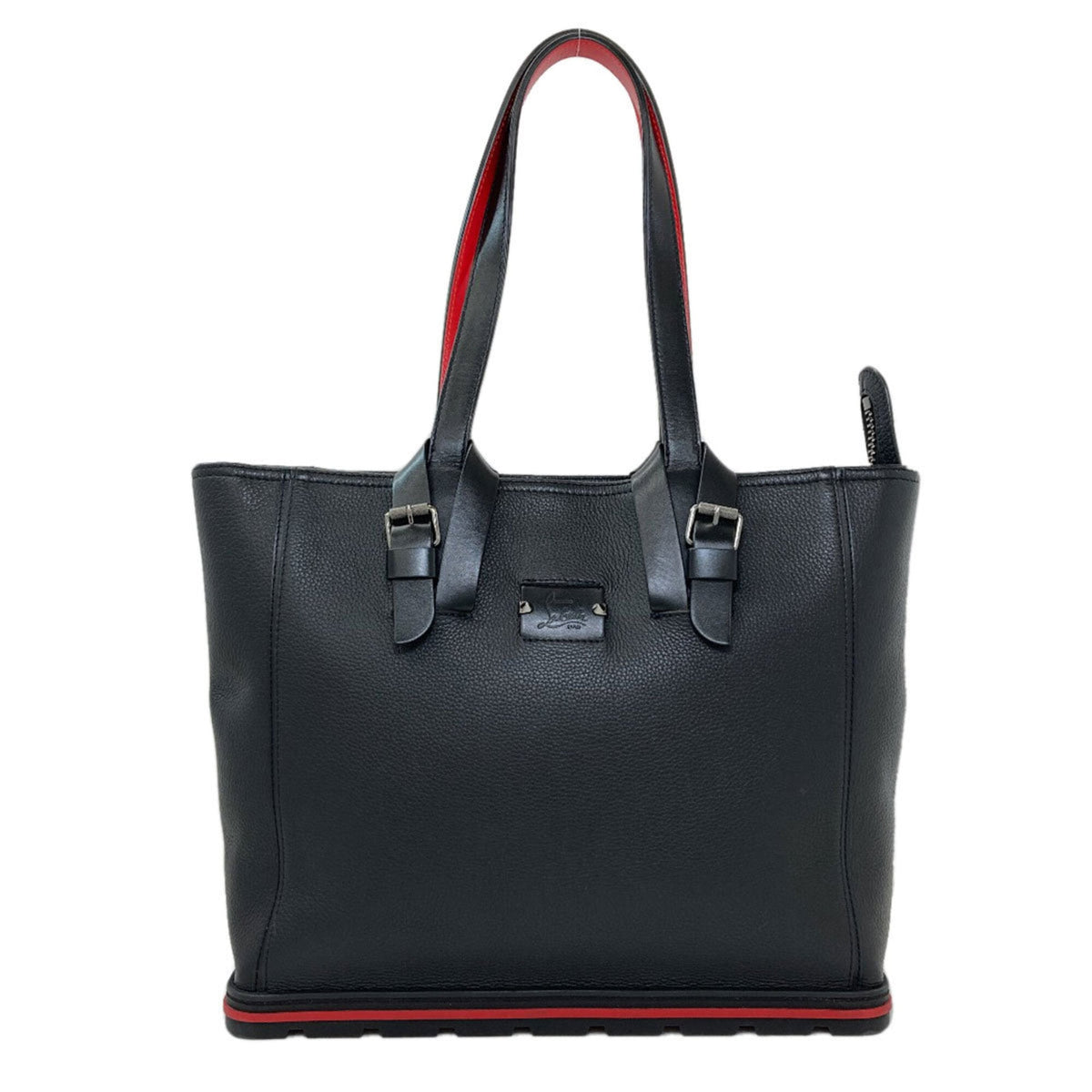 Christian Louboutin Black Leather Tote Bag (Pre-Owned)