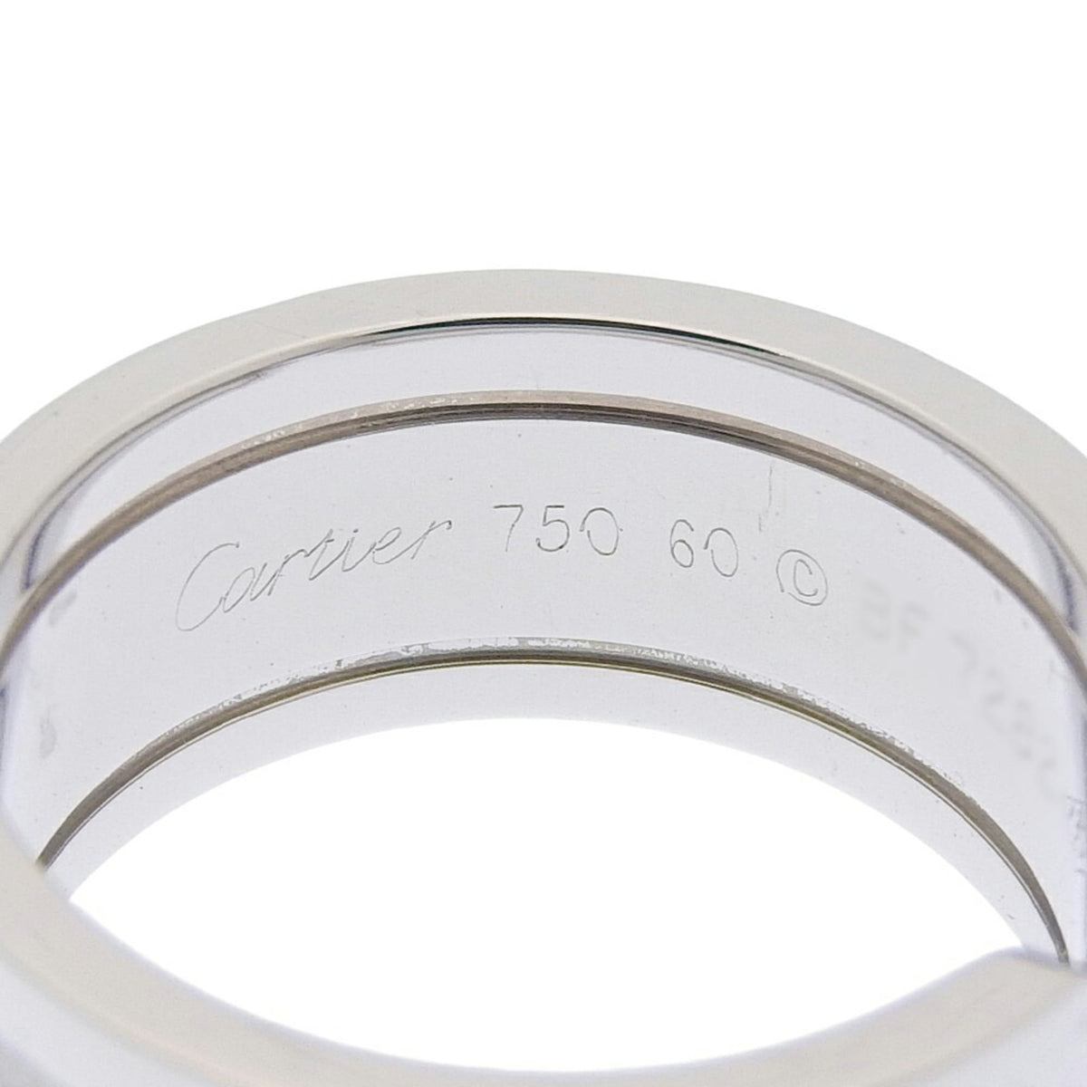 Cartier White Gold White Gold (18K) Band Ring (Pre-Owned)