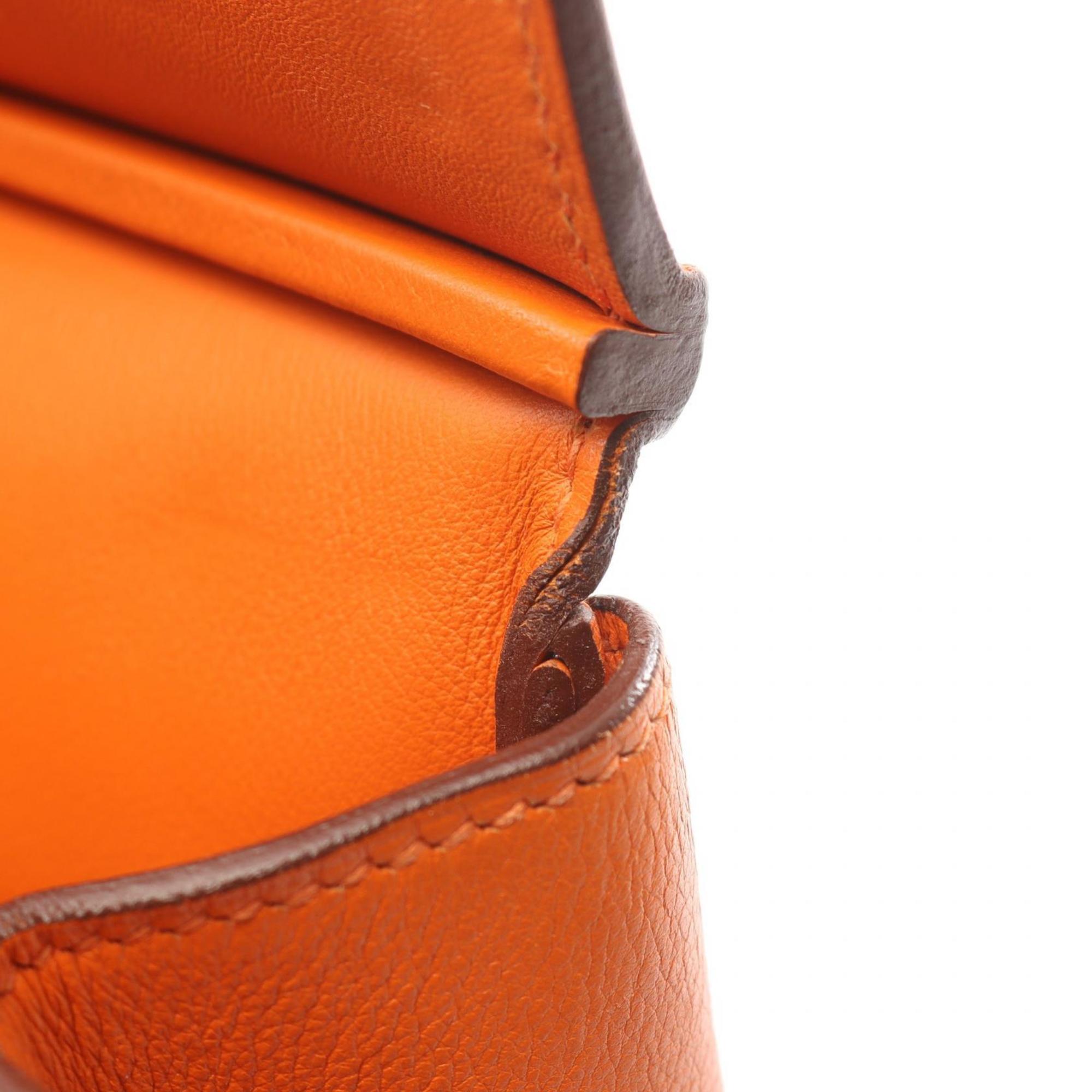 Hermes Birkin Orange Swift Leather Handbag (Pre-Owned)