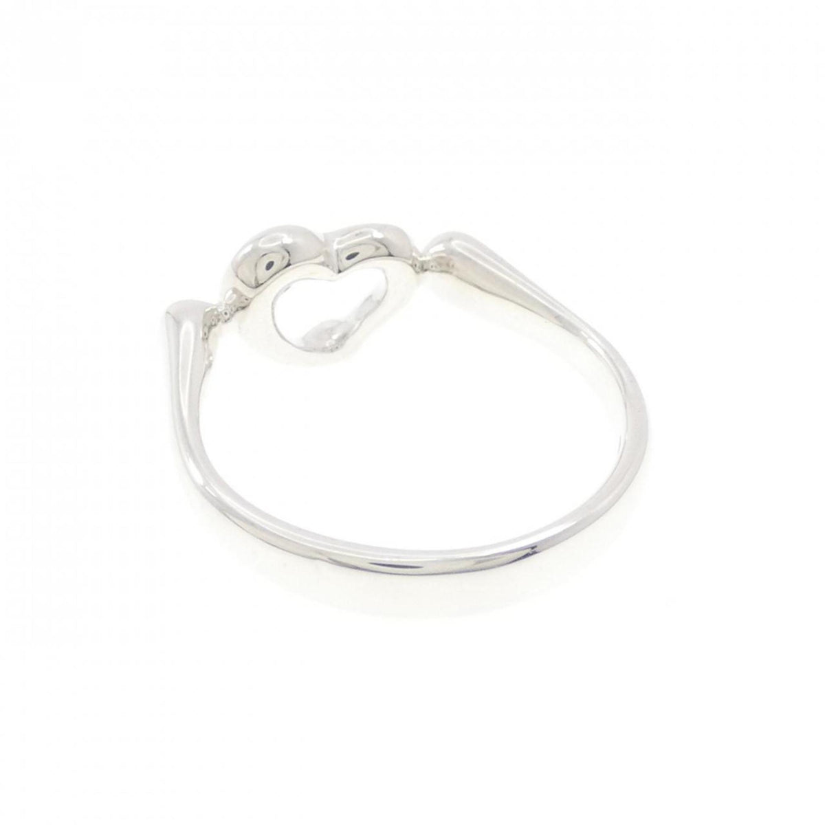 Tiffany Open Heart Silver 925 Band Ring (Pre-Owned)