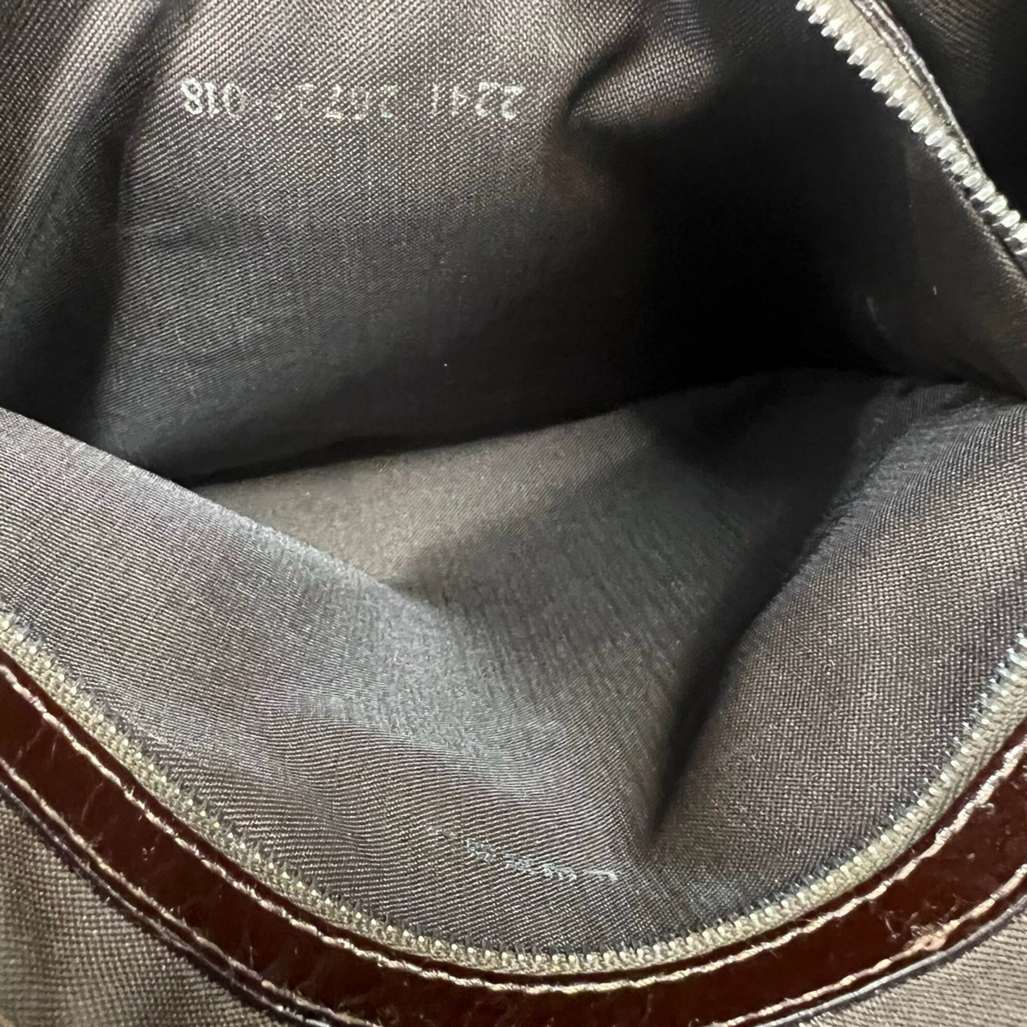 Fendi Black Brown Canvas Leather Shoulder Bag Tote Bag (Pre-Owned)