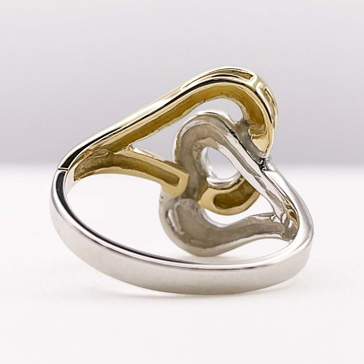 Tiffany Gold Silver Yellow Gold (18K) Silver 925 Band Ring (Pre-Owned)
