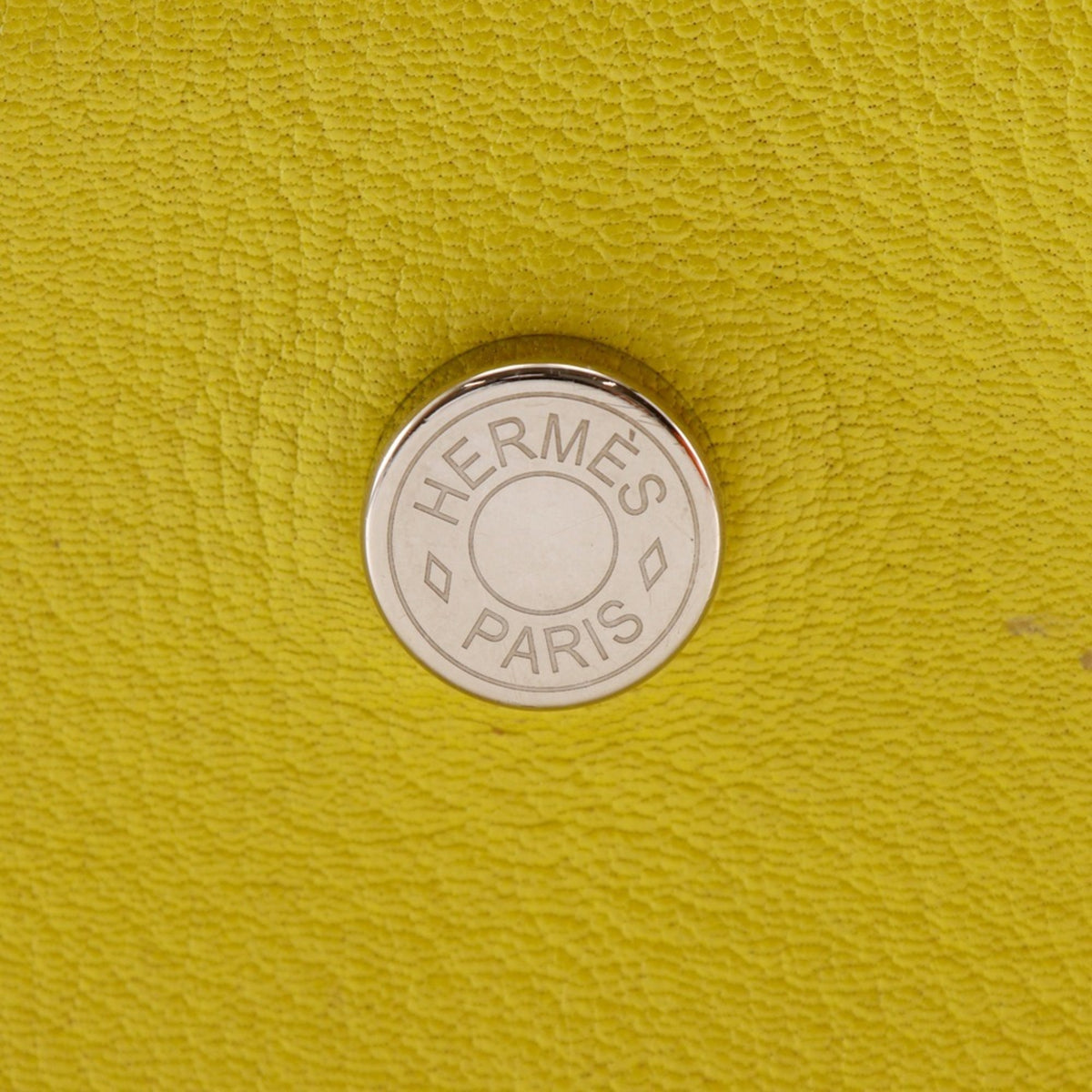 Hermes Yellow Chevre Leather Clutch Bag (Pre-Owned)
