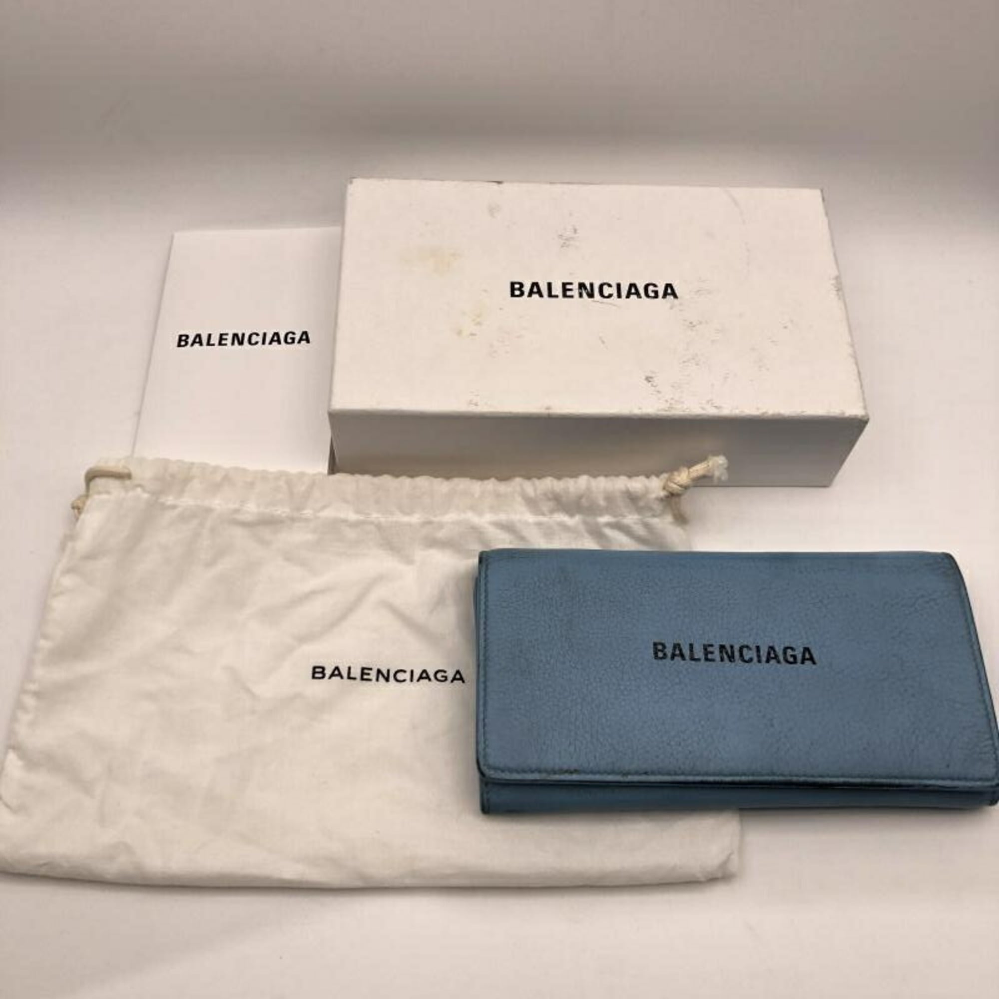 Balenciaga Light Blue Long Wallet (Bi-Fold) (Pre-Owned)