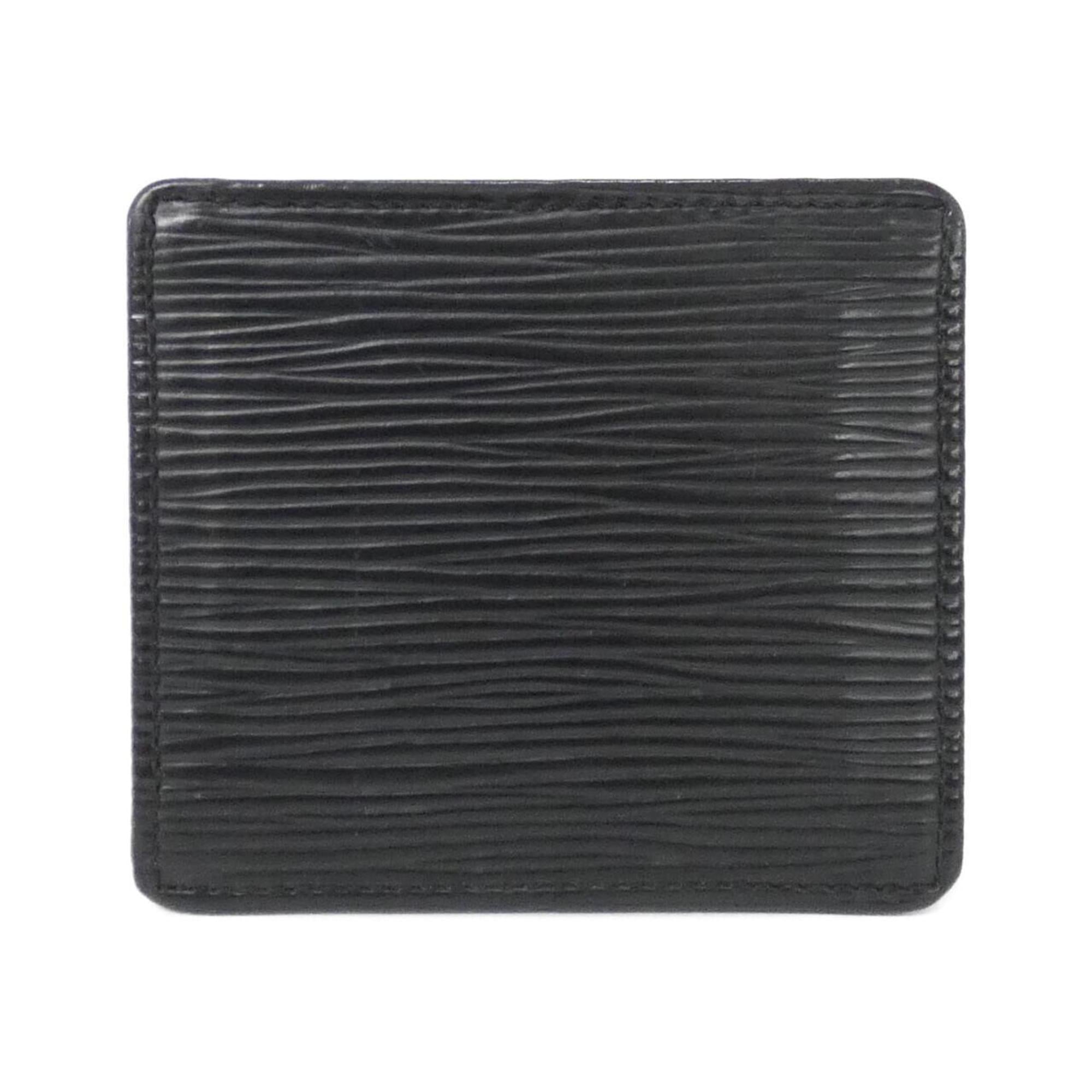 Louis Vuitton Black Leather Coin Purse/Coin Case (Pre-Owned)