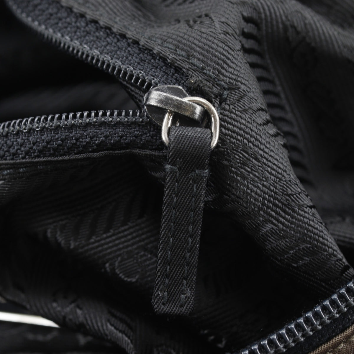 Prada Brown Nylon Shoulder Bag (Pre-Owned)