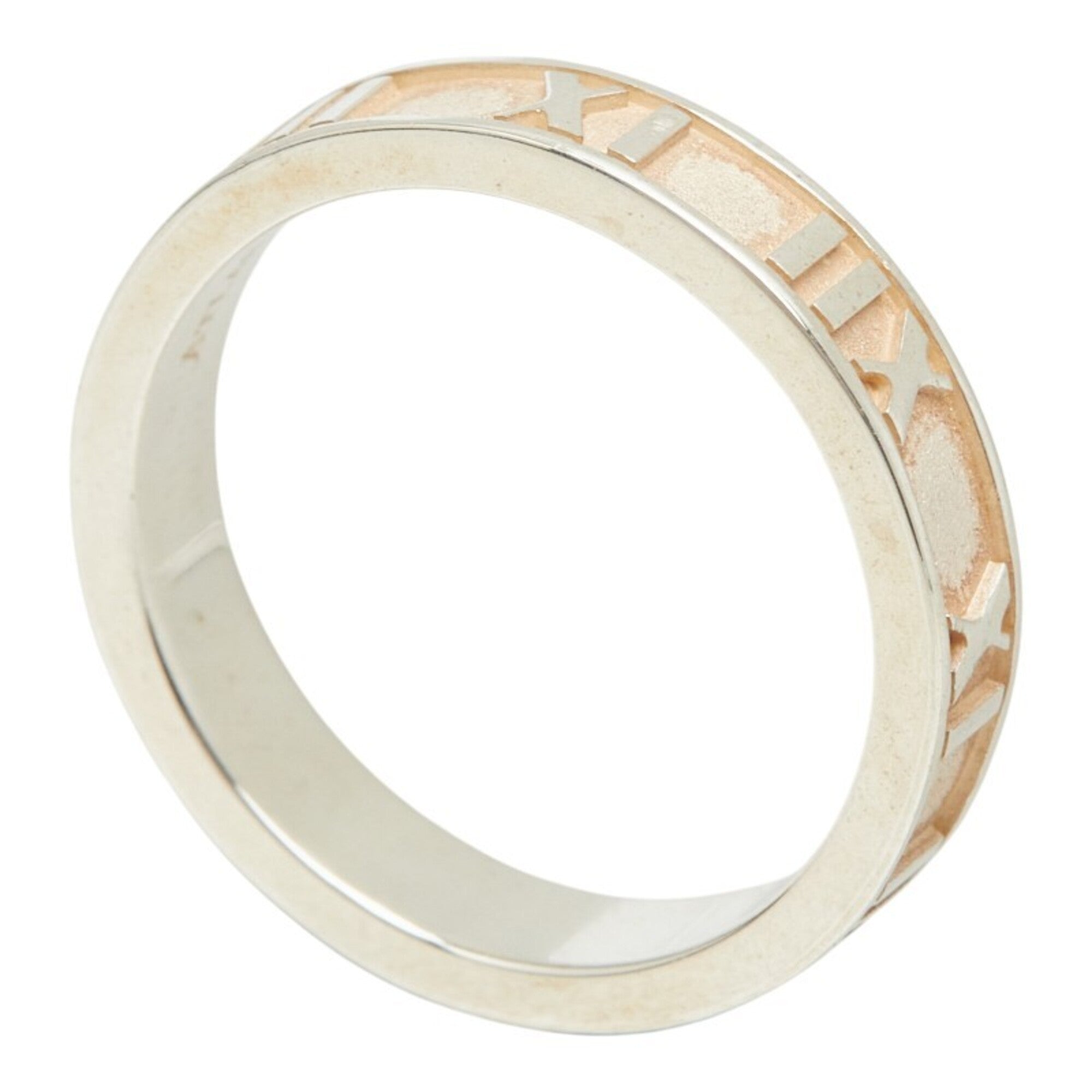 Tiffany Atlas Silver 925 Band Ring (Pre-Owned)