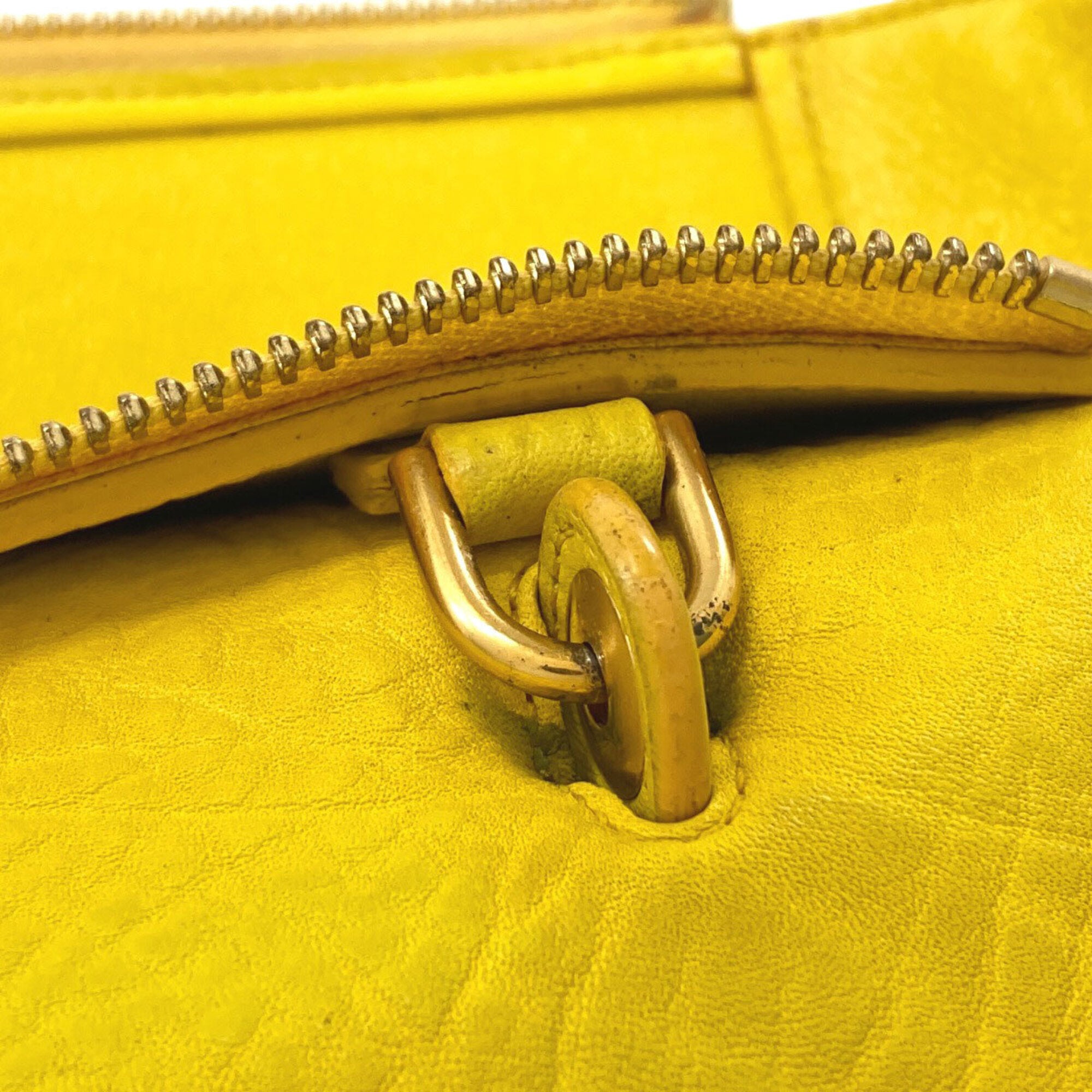 Celine Yellow Leather Handbag (Pre-Owned)