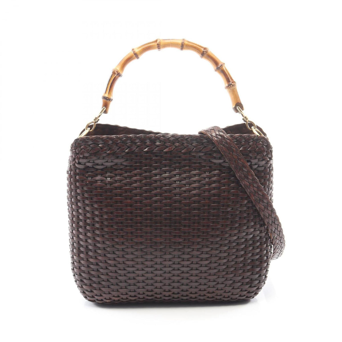 Gucci Brown Leather Handbag (Pre-Owned)