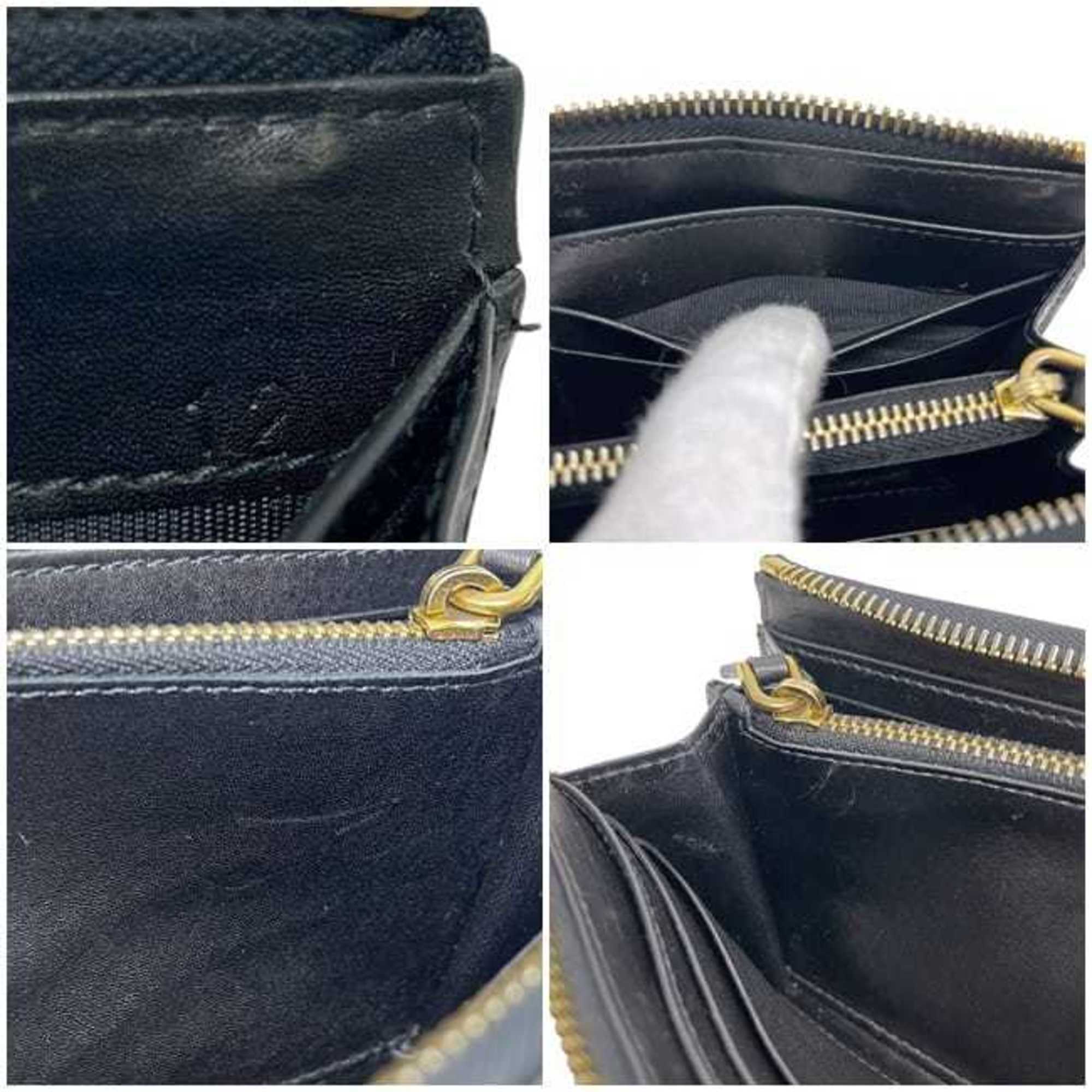 Miu Miu Black Leather Coin Purse/Coin Case (Pre-Owned)