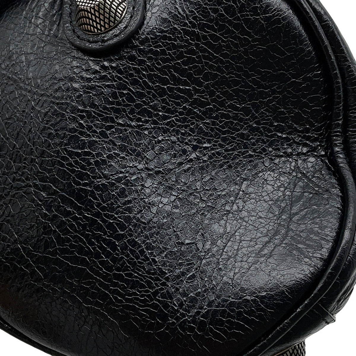 Balenciaga Black Leather Handbag Shoulder Bag (Pre-Owned)