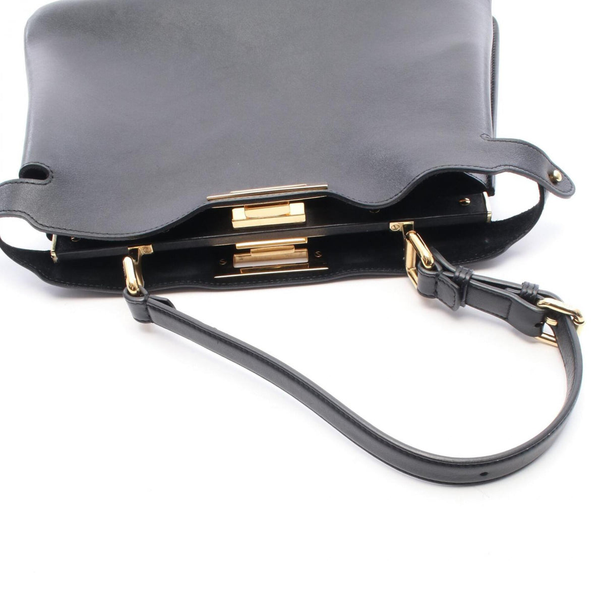 Fendi Black Leather Handbag (Pre-Owned)