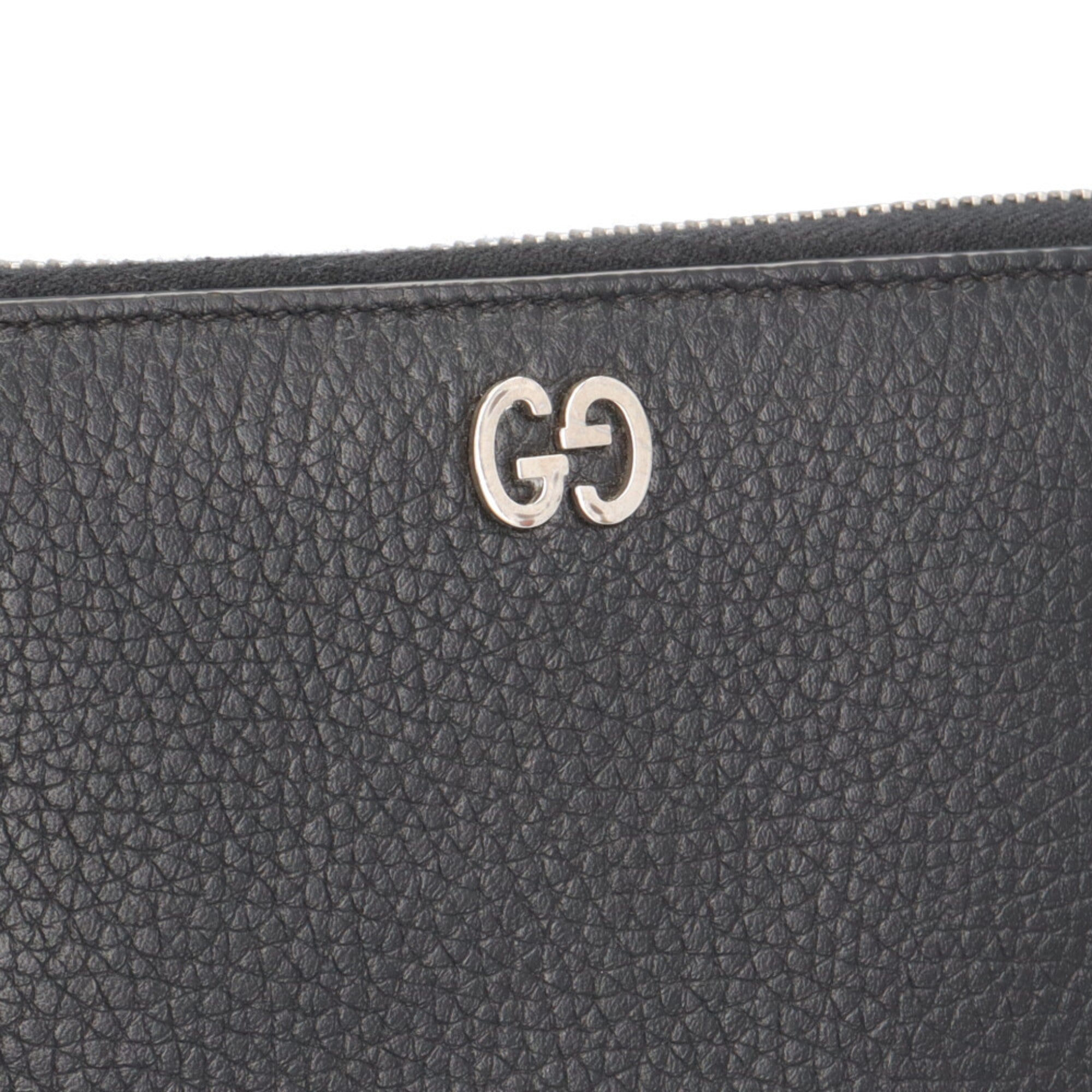 Gucci Black Leather Coin Purse/Coin Case (Pre-Owned)