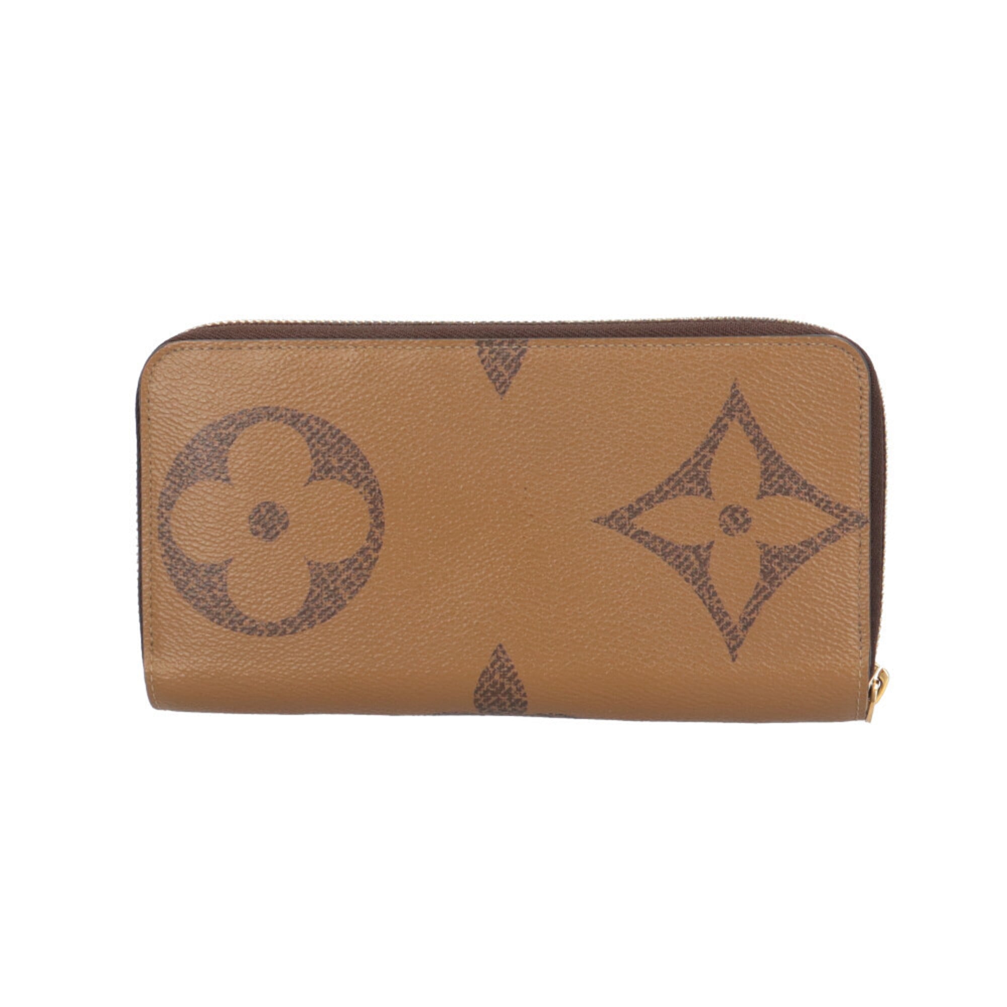 Louis Vuitton Monogram Brown Monogram Reverse Canvas Long Wallet (Bi-Fold) (Pre-Owned)