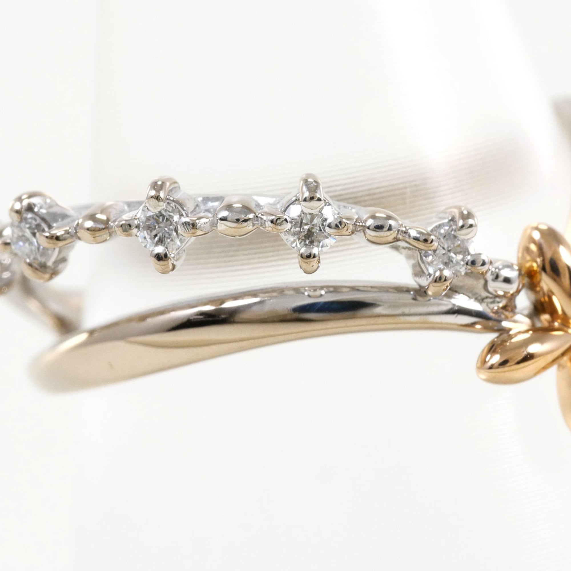 Unbranded Pink Gold White Gold Pink Gold (18K) White Gold (18K) Band Ring (Pre-Owned)