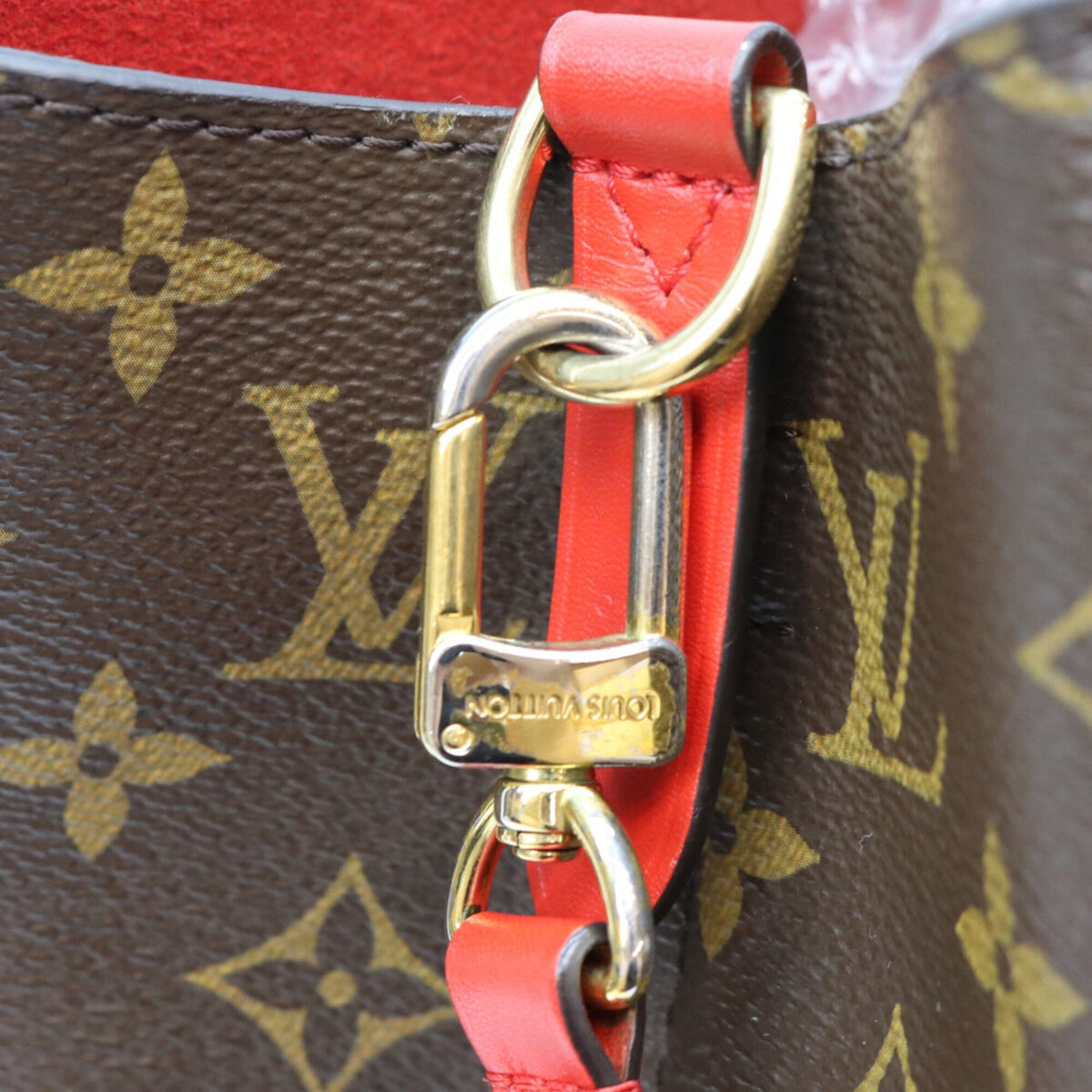 Louis Vuitton Coquelicots Red Color Monogram Shoulder Bag (Pre-Owned)