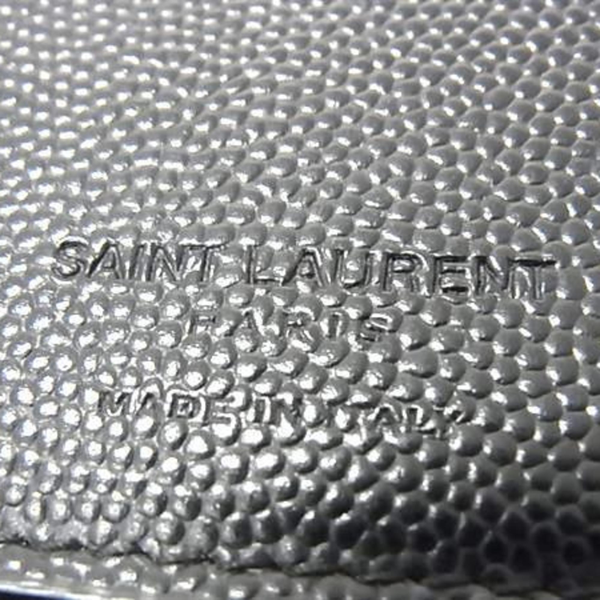Saint Laurent Black Leather Coin Purse/Coin Case (Pre-Owned)