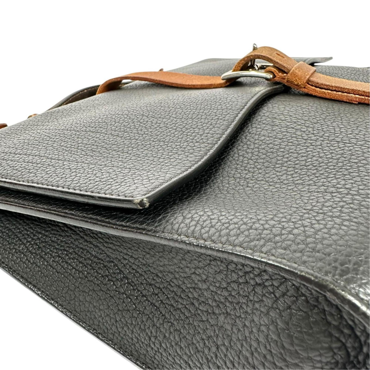 Hermes Black Fjord Leather Document Case (Pre-Owned)