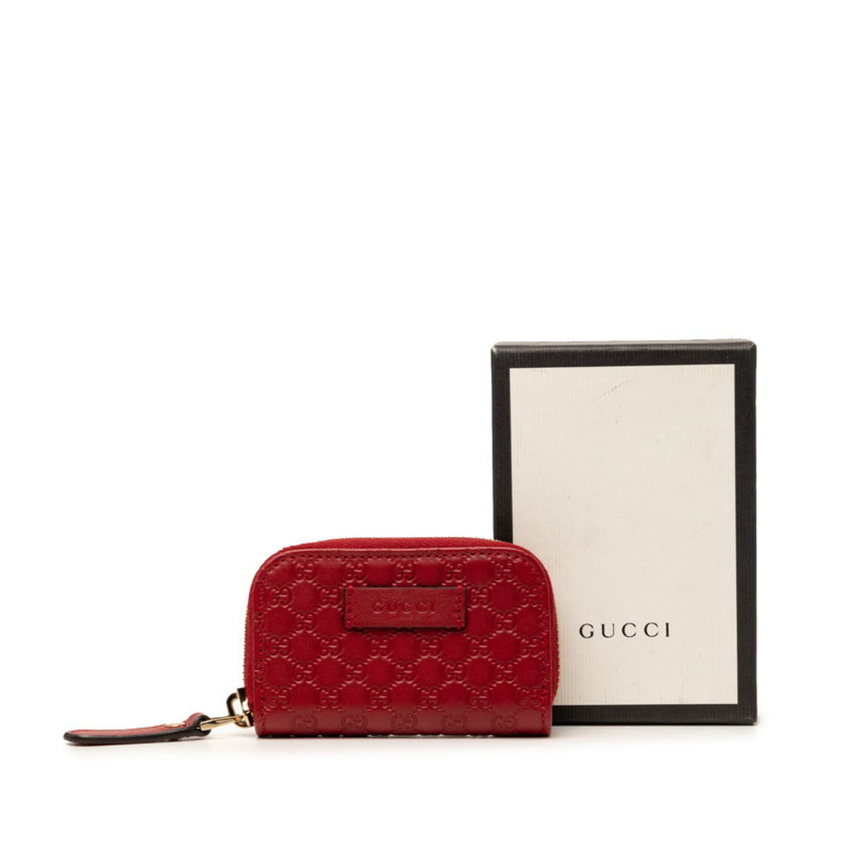 Gucci Red Color Leather Coin Purse/Coin Case (Pre-Owned)