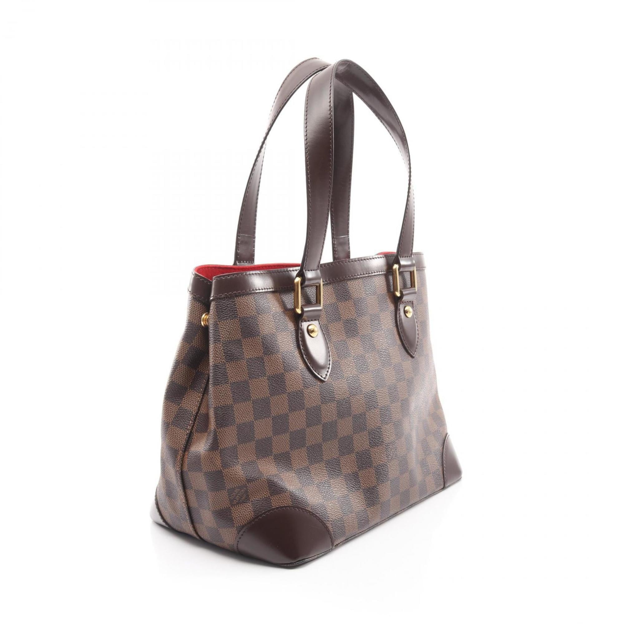 Louis Vuitton Brown Damier Canvas Coated Canvas Leather Tote Bag (Pre-Owned)