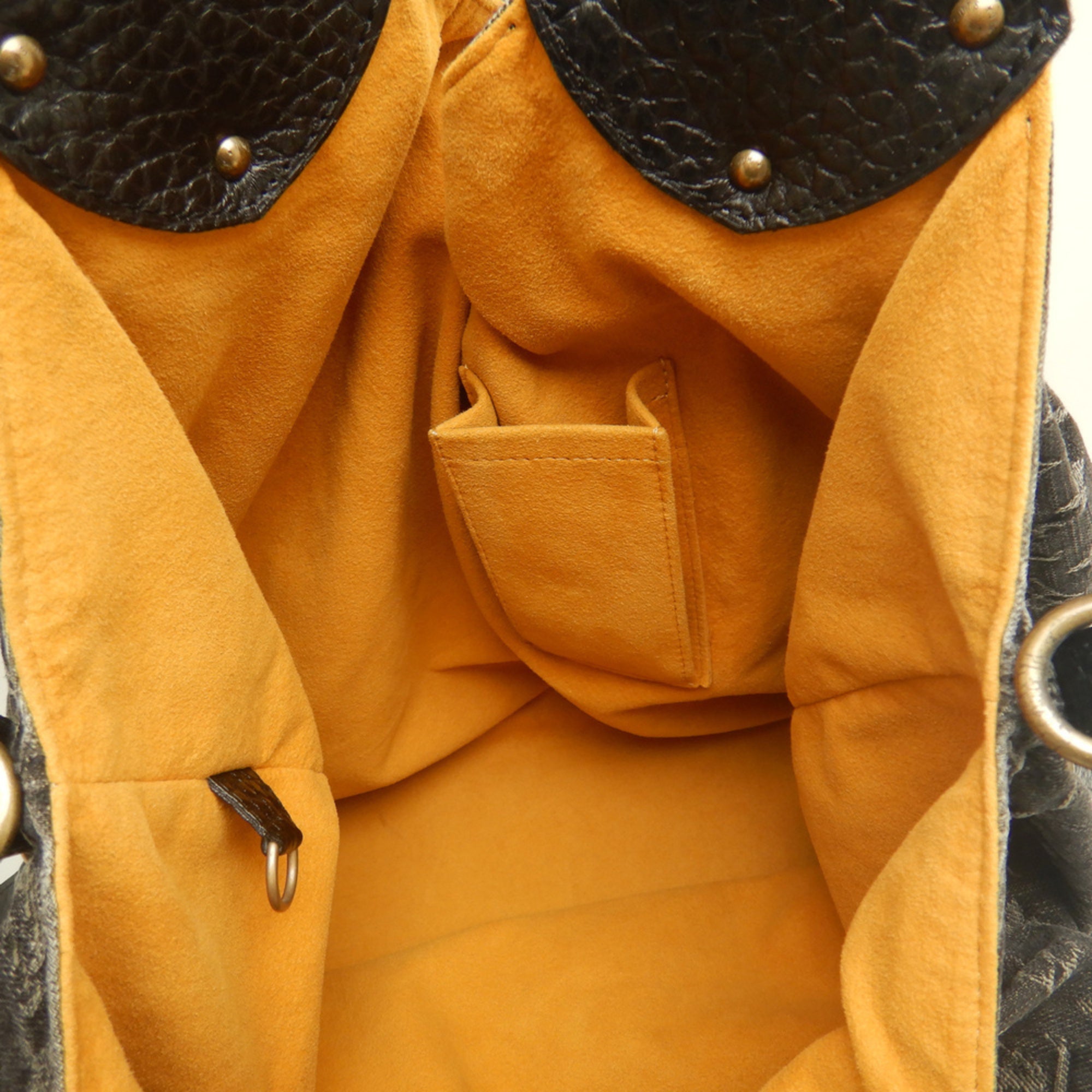Louis Vuitton Noir Monogram Denim Tote Bag (Pre-Owned)