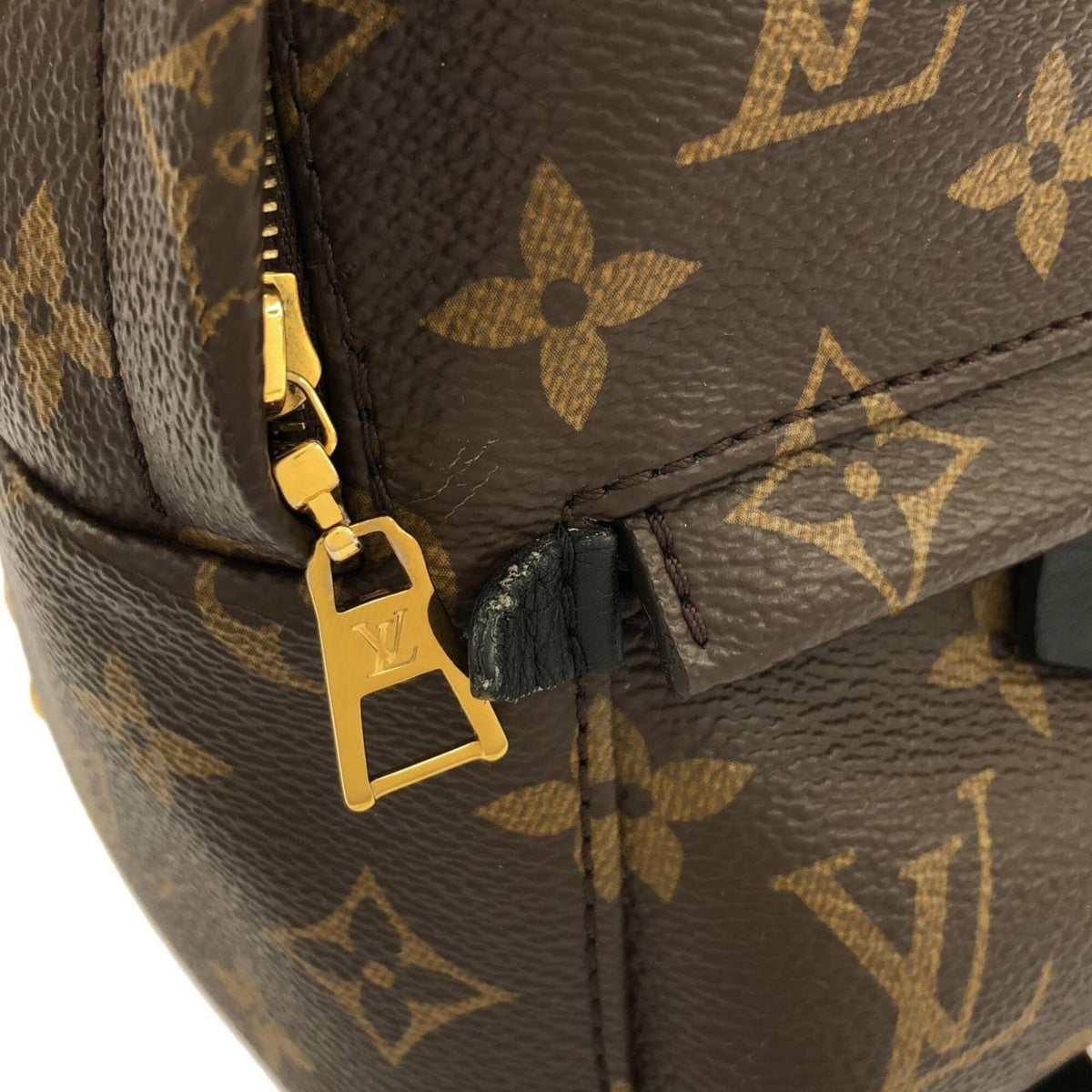 Louis Vuitton Marron Coated Canvas Backpack (Pre-Owned)