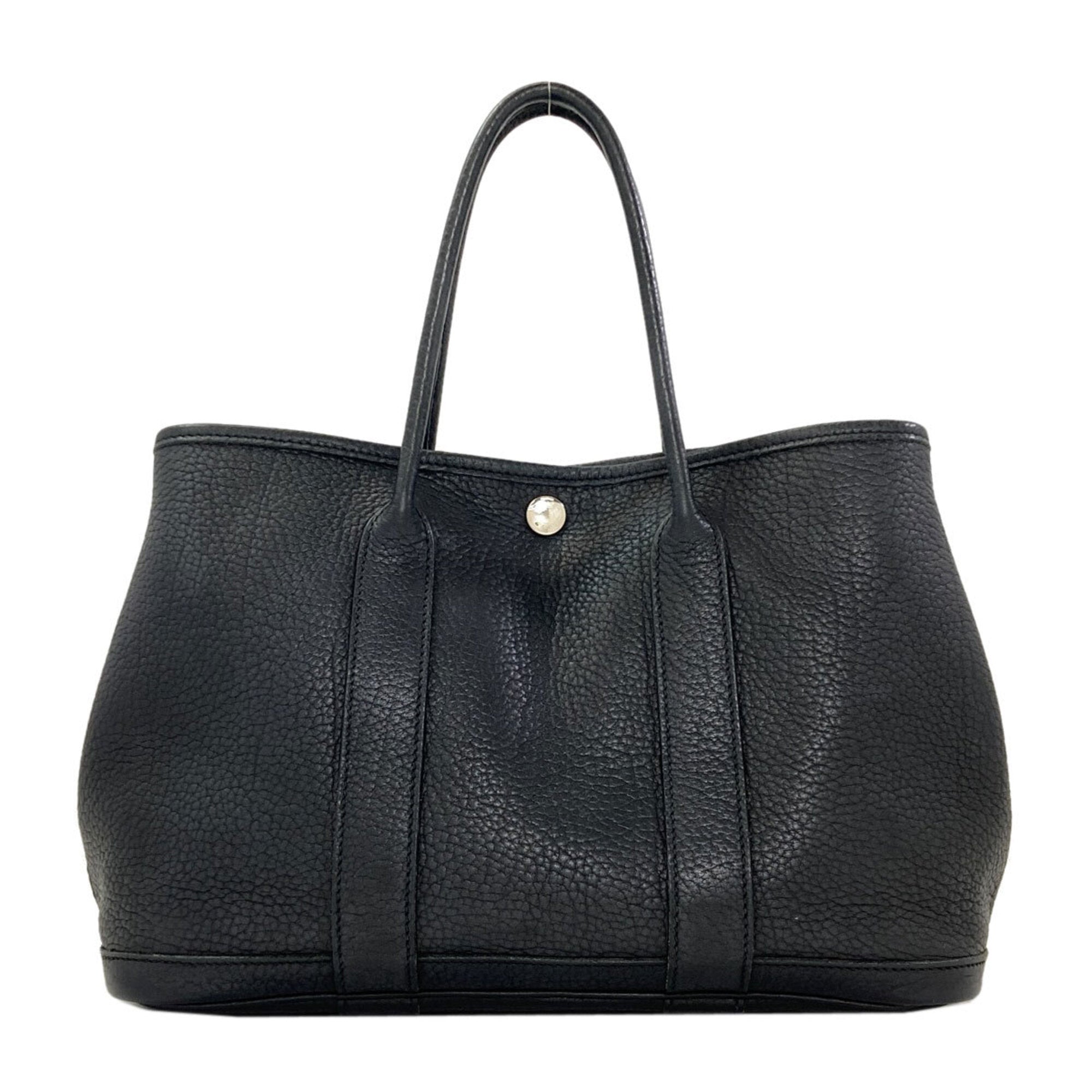 Hermes Black Negonda Leather Handbag (Pre-Owned)