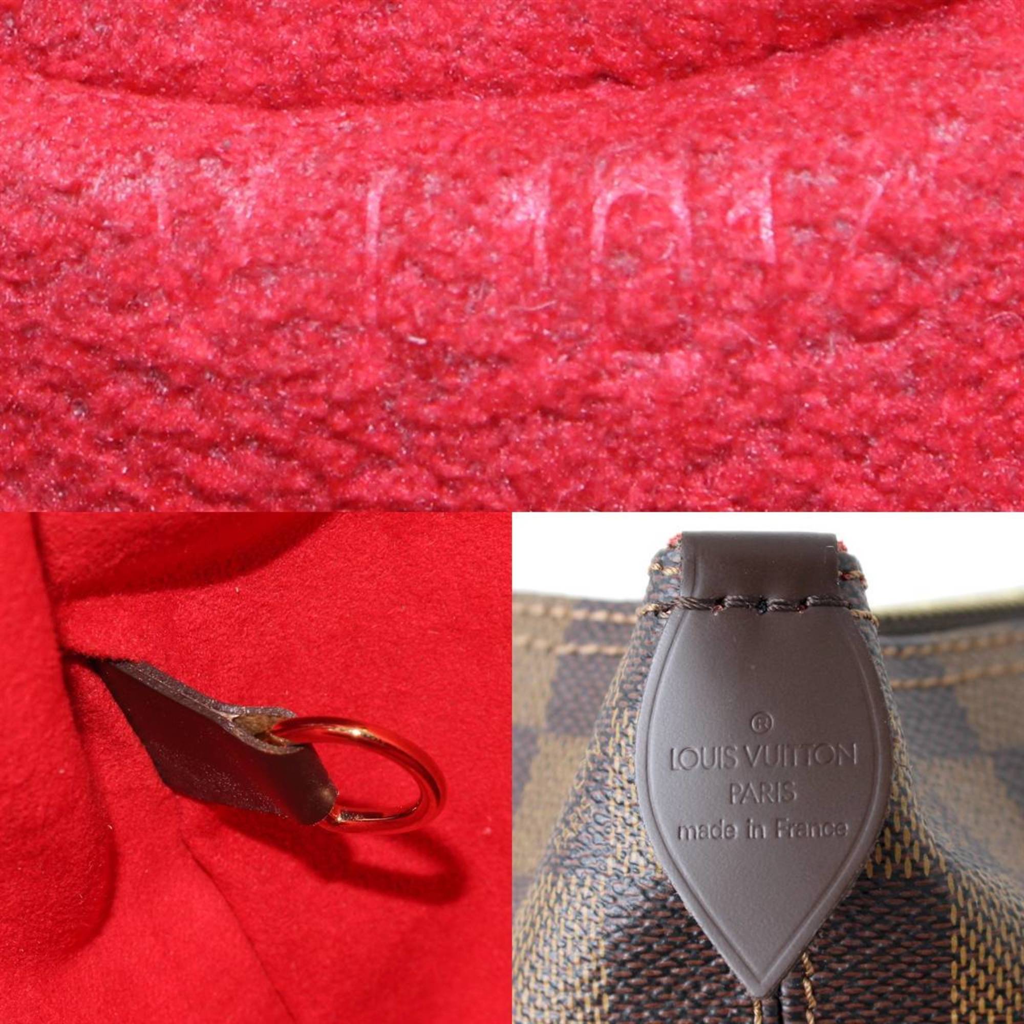 Louis Vuitton Damier Damier Canvas Ebene Handbag (Pre-Owned)