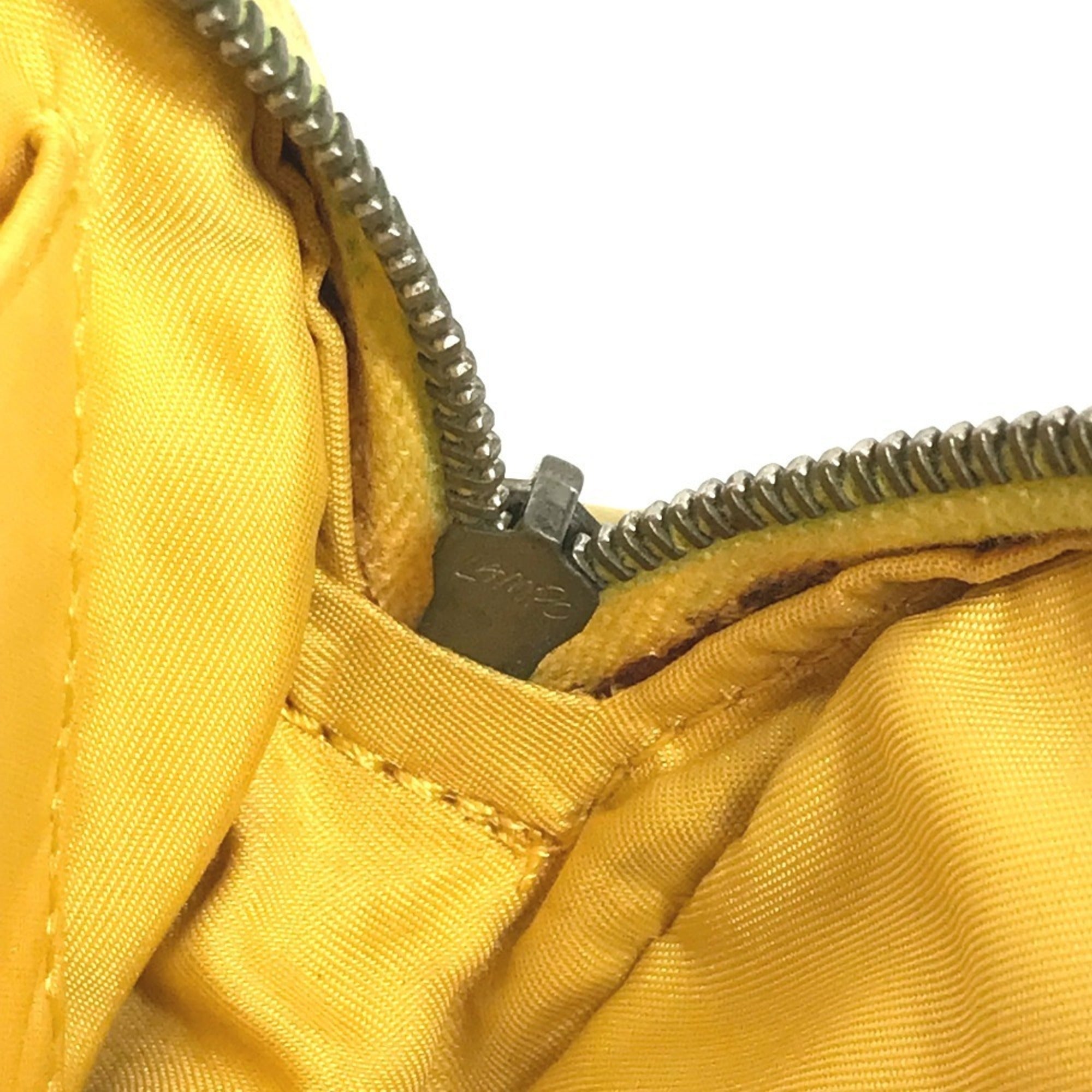 Chanel New Travel Line Yellow Nylon Pouch Wash Bag (Pre-Owned)