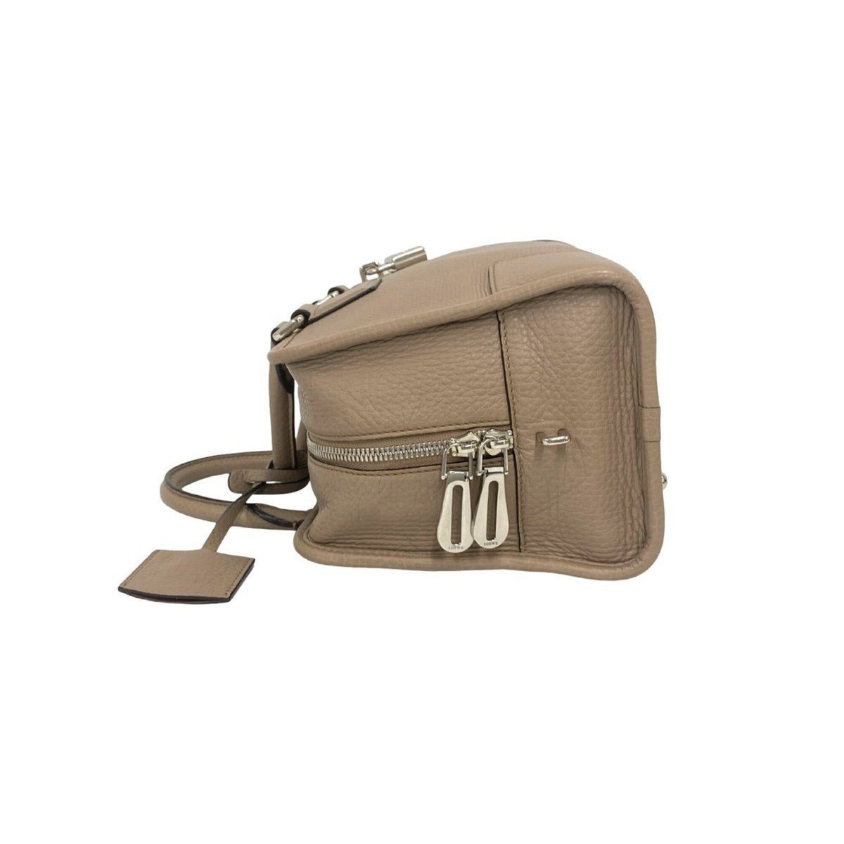 Loewe Beige Leather Boston Bag Handbag (Pre-Owned)
