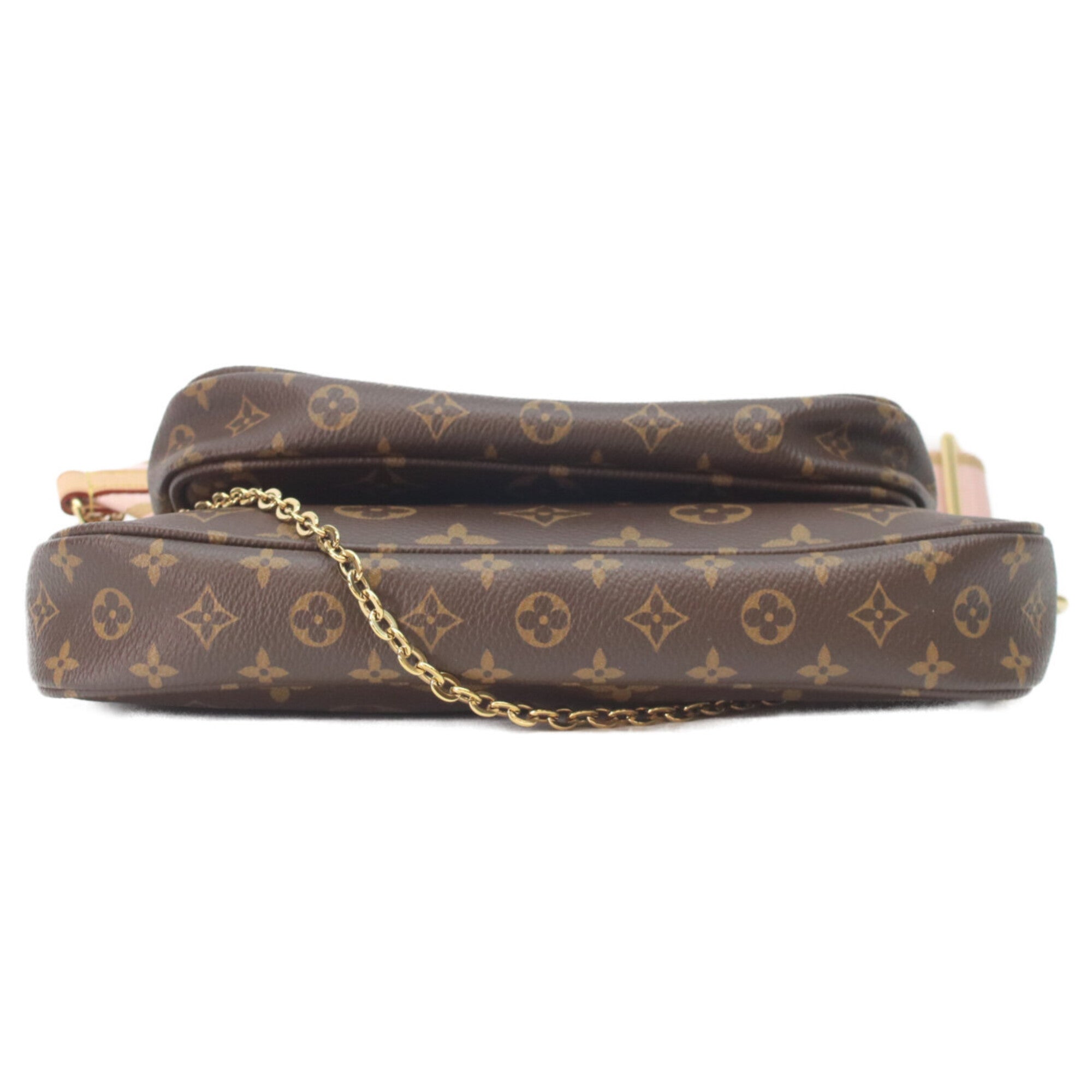 Louis Vuitton Brown Monogram Pouch Shoulder Bag (Pre-Owned)