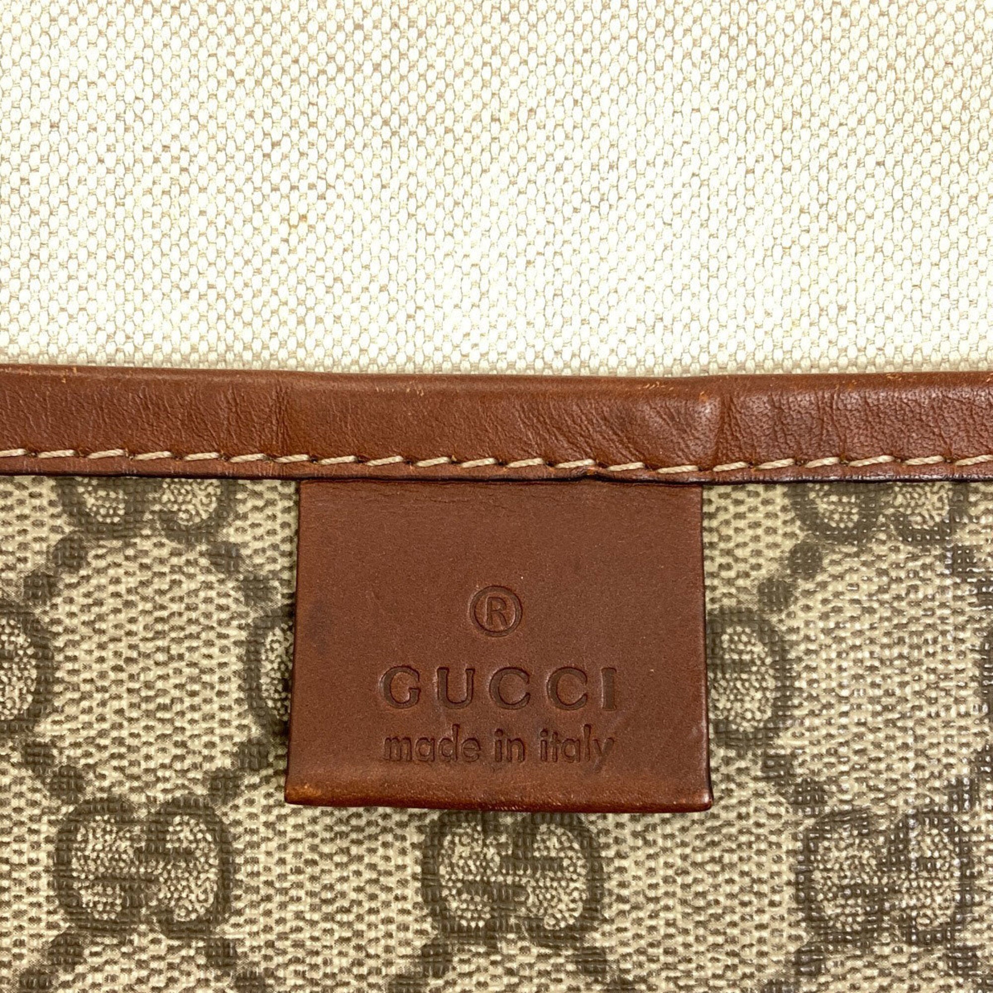 Gucci Brown Pvc Tote Bag (Pre-Owned)