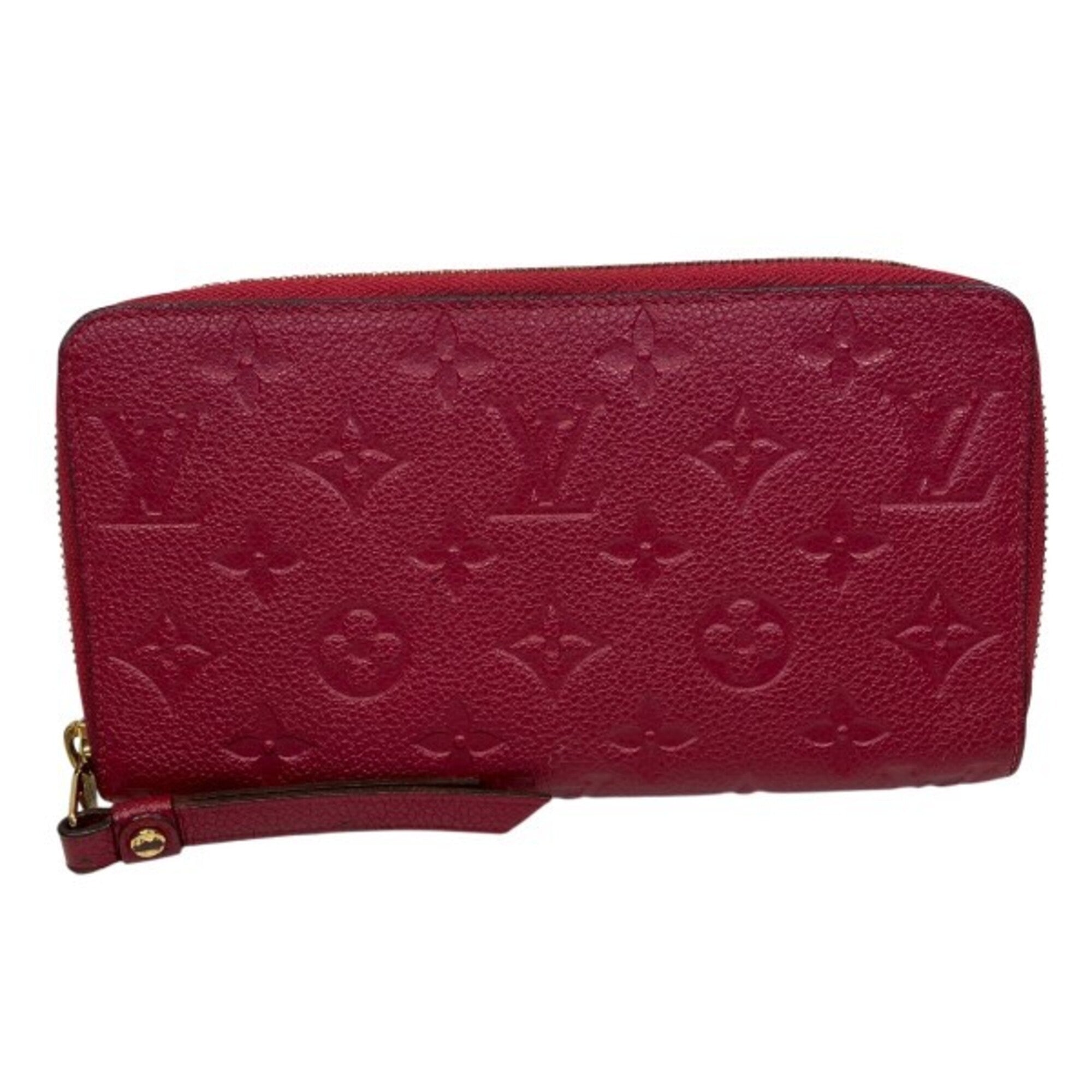 Louis Vuitton Monogram Empreinte Jaipur Pink Leather Long Wallet (Bi-Fold) (Pre-Owned)