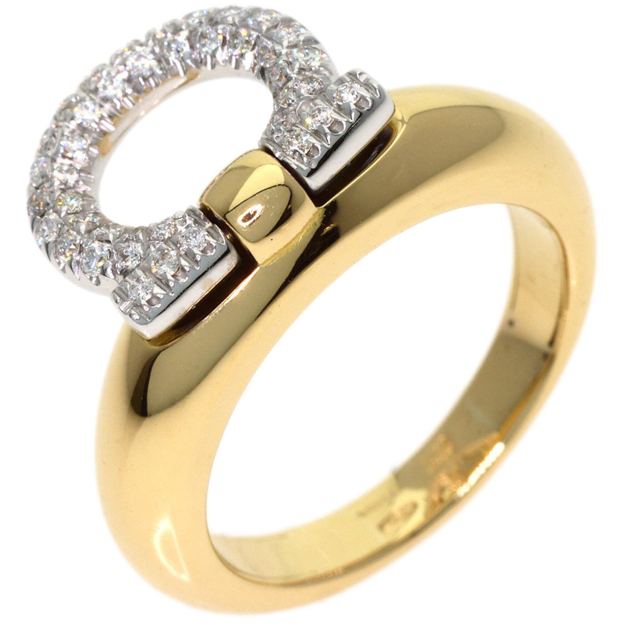 Salvatore Ferragamo Yellow Gold (18K) Band Ring (Pre-Owned)