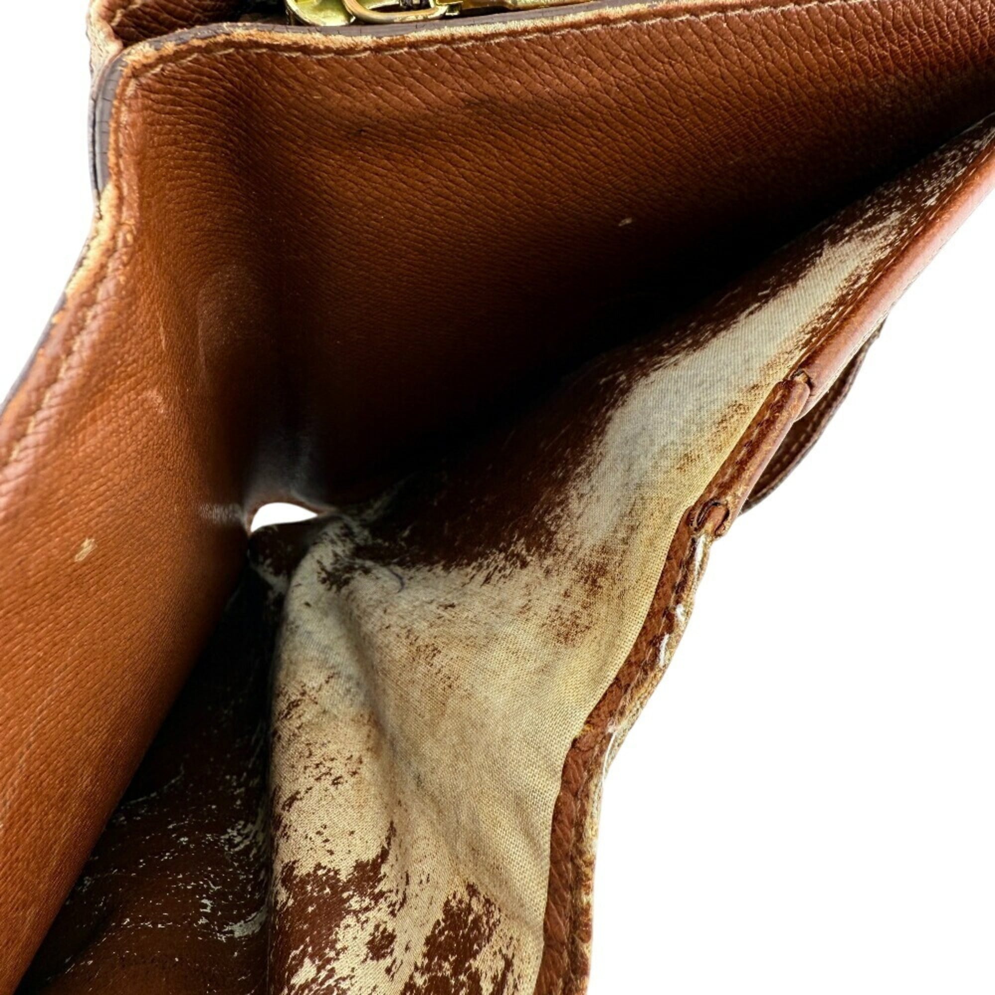 Louis Vuitton Brown Monogram Leather Wallet (Bi-Fold) (Pre-Owned)