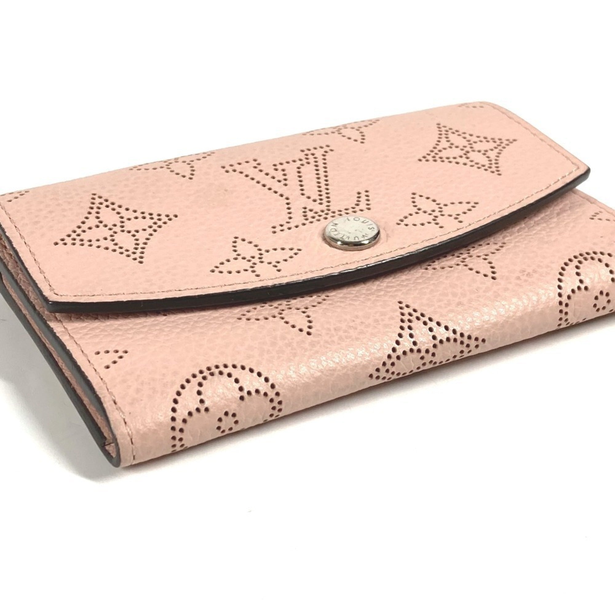 Louis Vuitton Magnolia Pink Mahina Leather Wallet (Bi-Fold) (Pre-Owned)