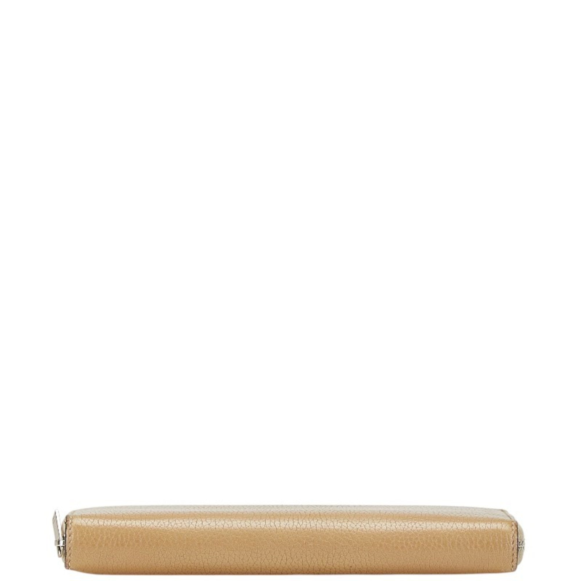 Celine Brown Leather Long Wallet (Bi-Fold) (Pre-Owned)