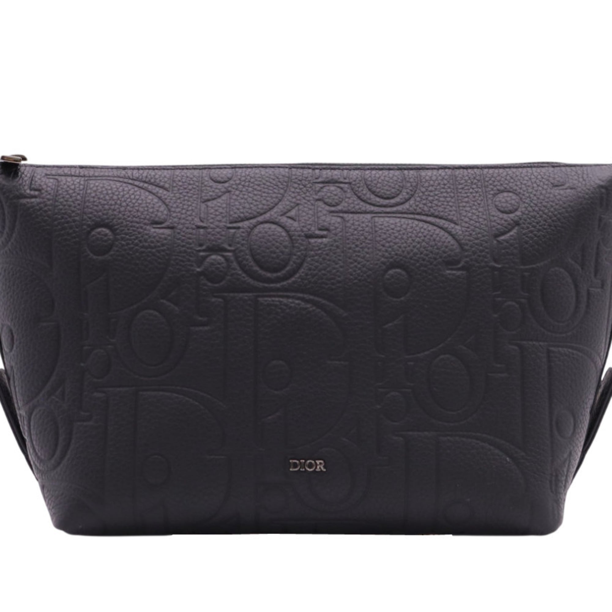 Christian Dior Black Leather Clutch Bag (Pre-Owned)