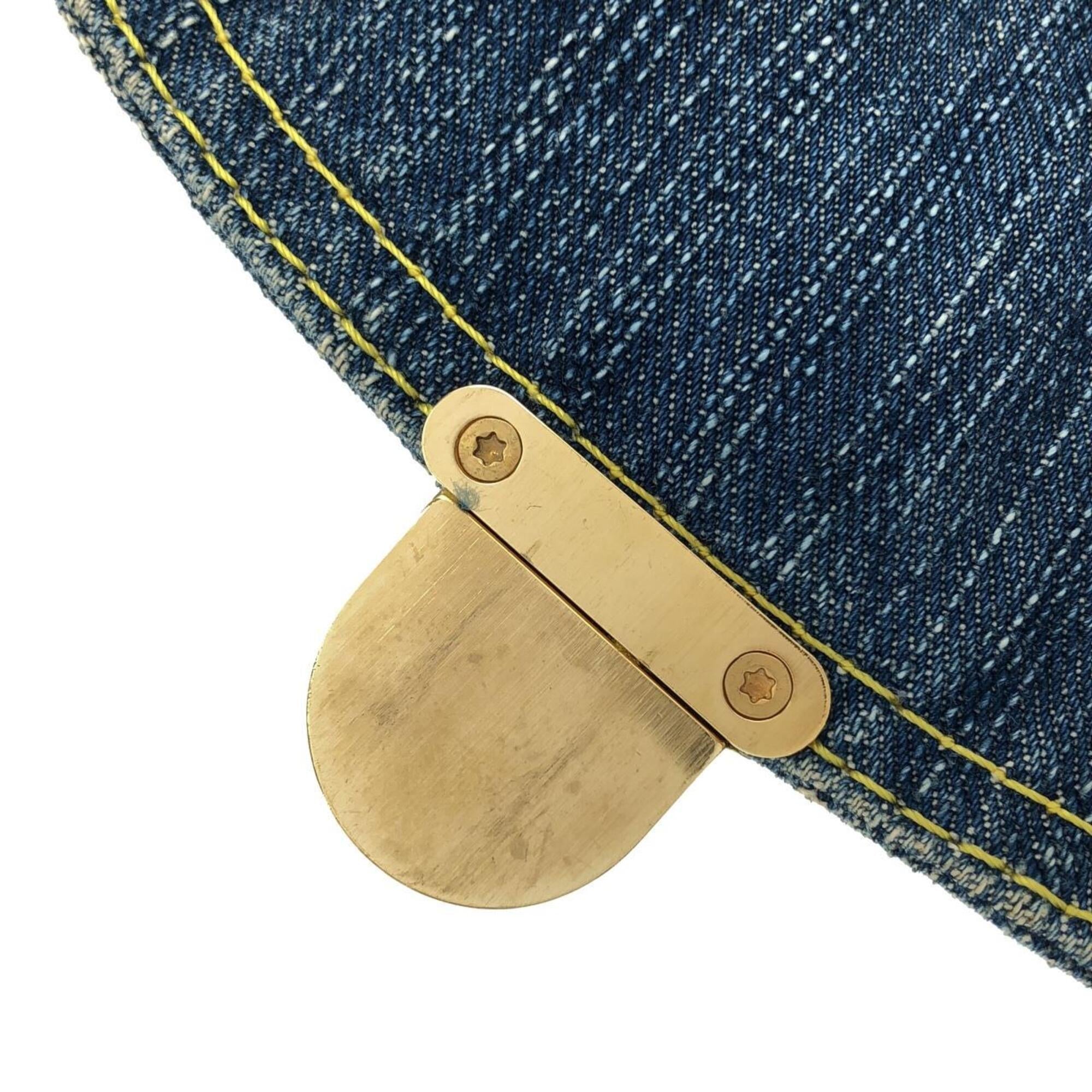 Louis Vuitton Blue Denim Shoulder Bag (Pre-Owned)