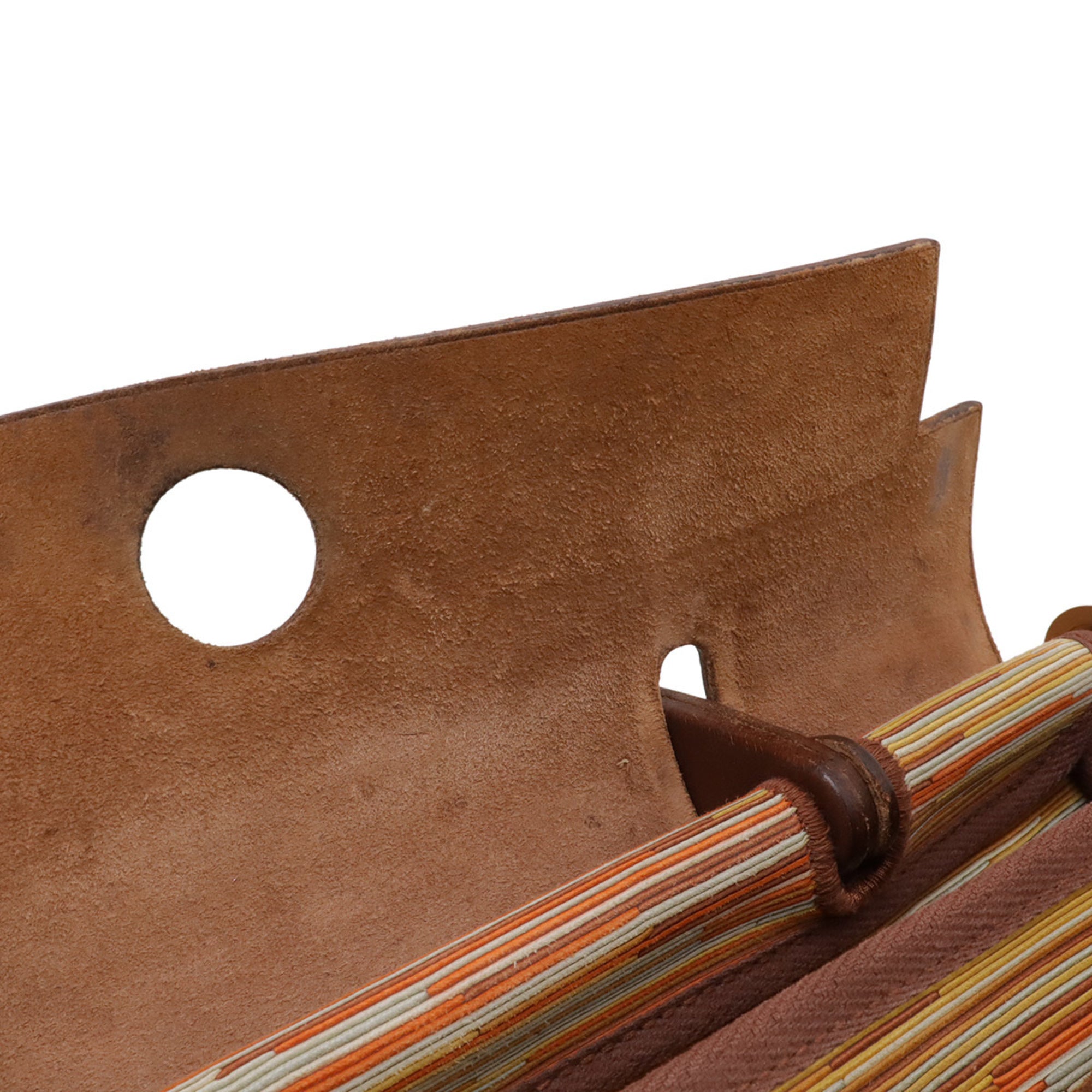 Hermes Brown Leather Handbag Shoulder Bag (Pre-Owned)