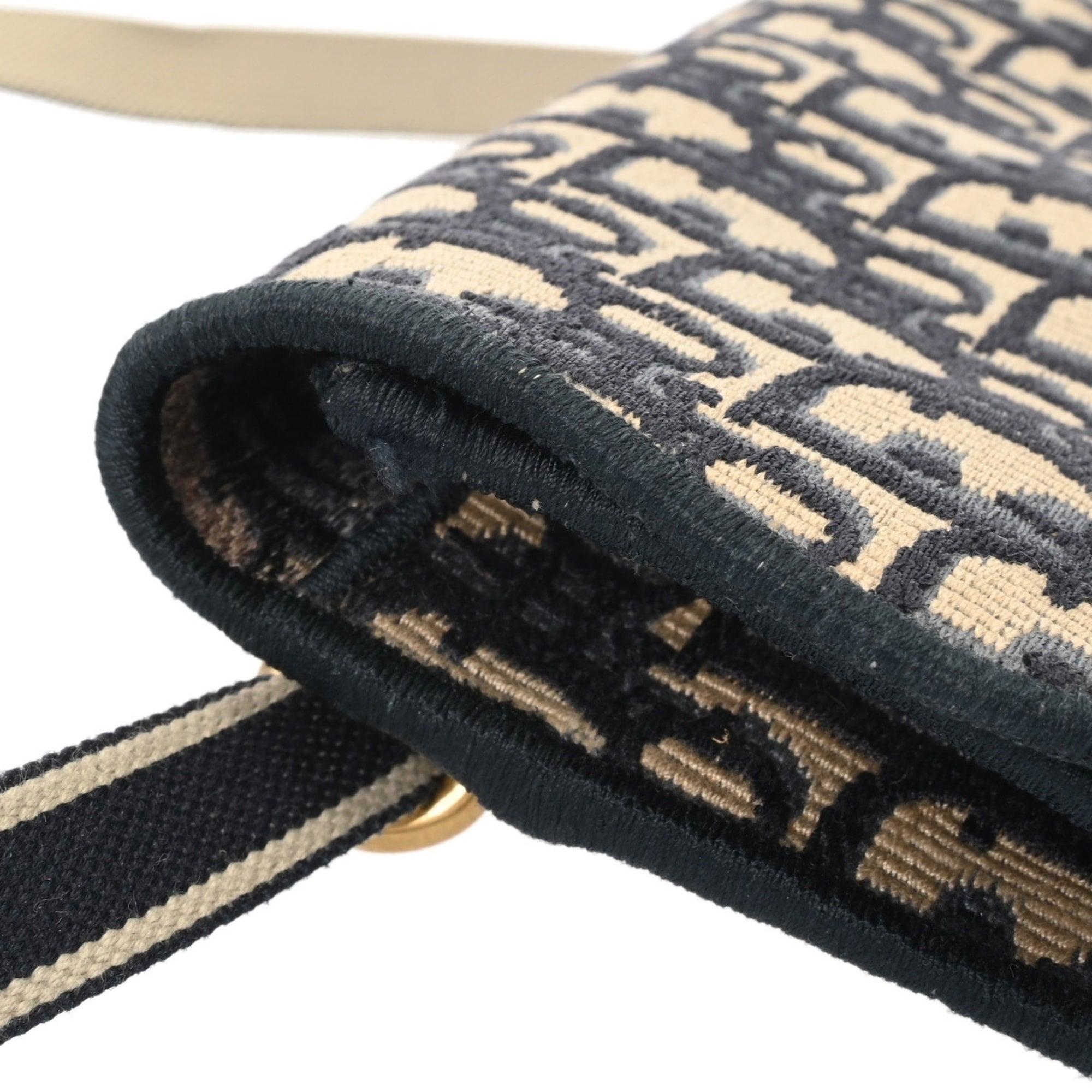 Christian Dior Blue Canvas Shoulder Bag (Pre-Owned)