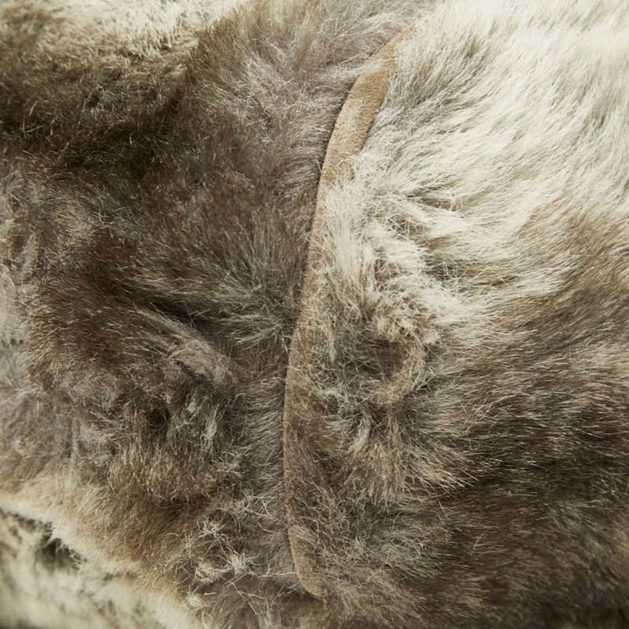 Fendi Gray Fur Suede Backpack (Pre-Owned)